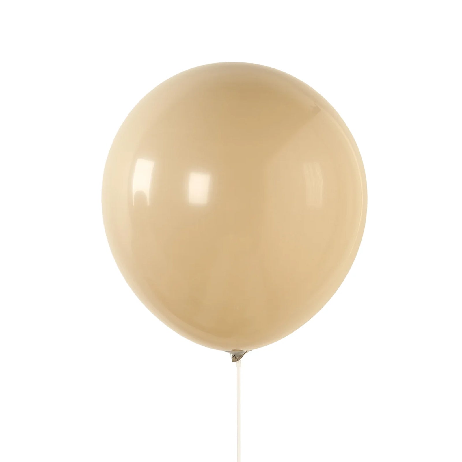 10 Pack Matte Pastel Taupe Biodegradable Balloons 18", Round Eco-friendly Thick Latex Party Balloons
