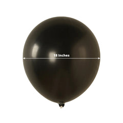 10 Pack Black Biodegradable Balloons, 18" Thickened Extra Strong Eco-friendly Latex Helium Party Balloons