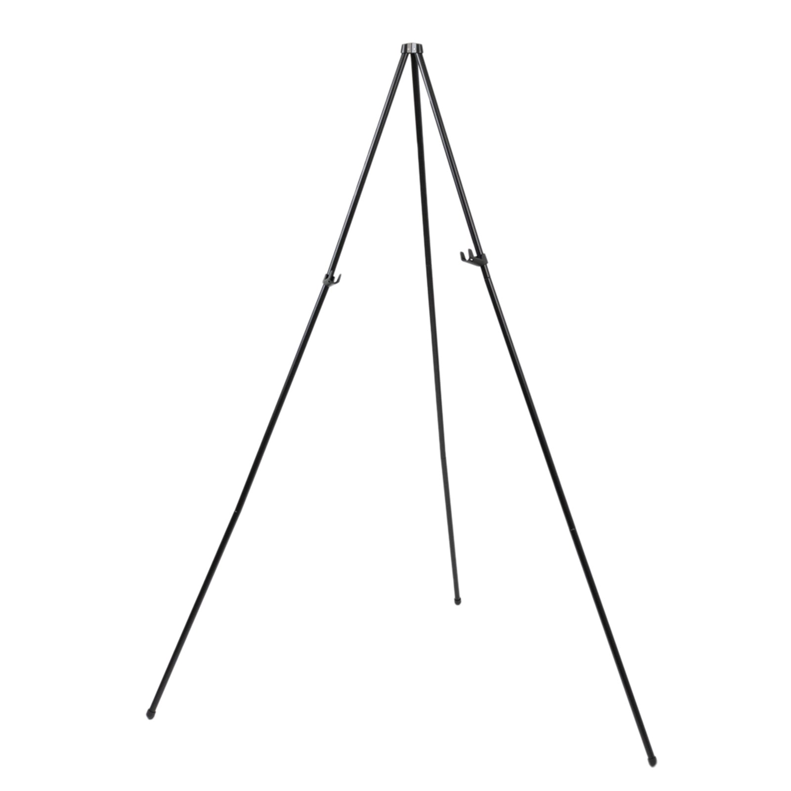 65" Heavy Duty Black Metal Easel Stand - Portable and Adjustable Tripod for Wedding Signs, Posters, and Art
