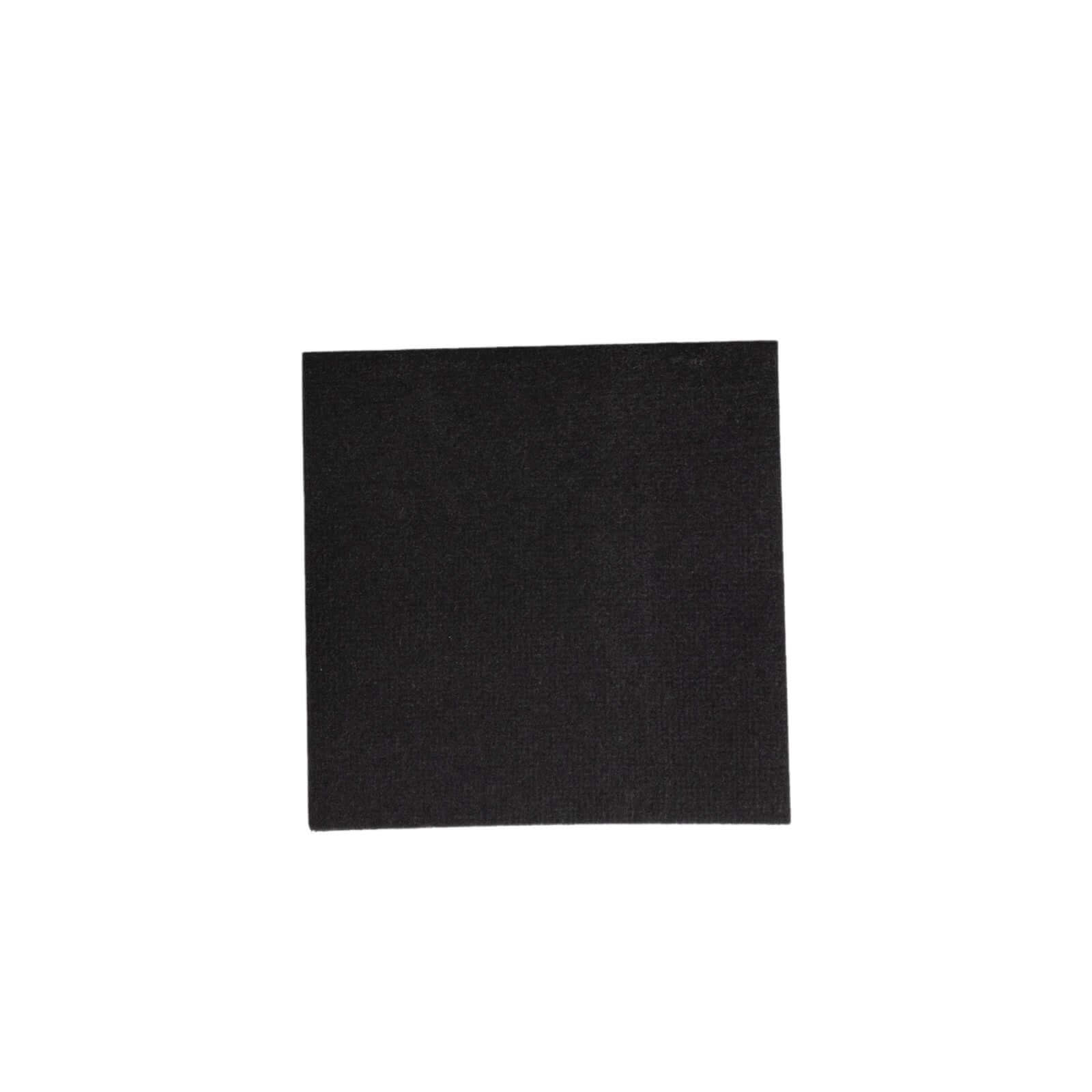 20 Pack Linen-Like Paper 5"x5" Napkins Black - Highly Absorbent Airlaid Napkins