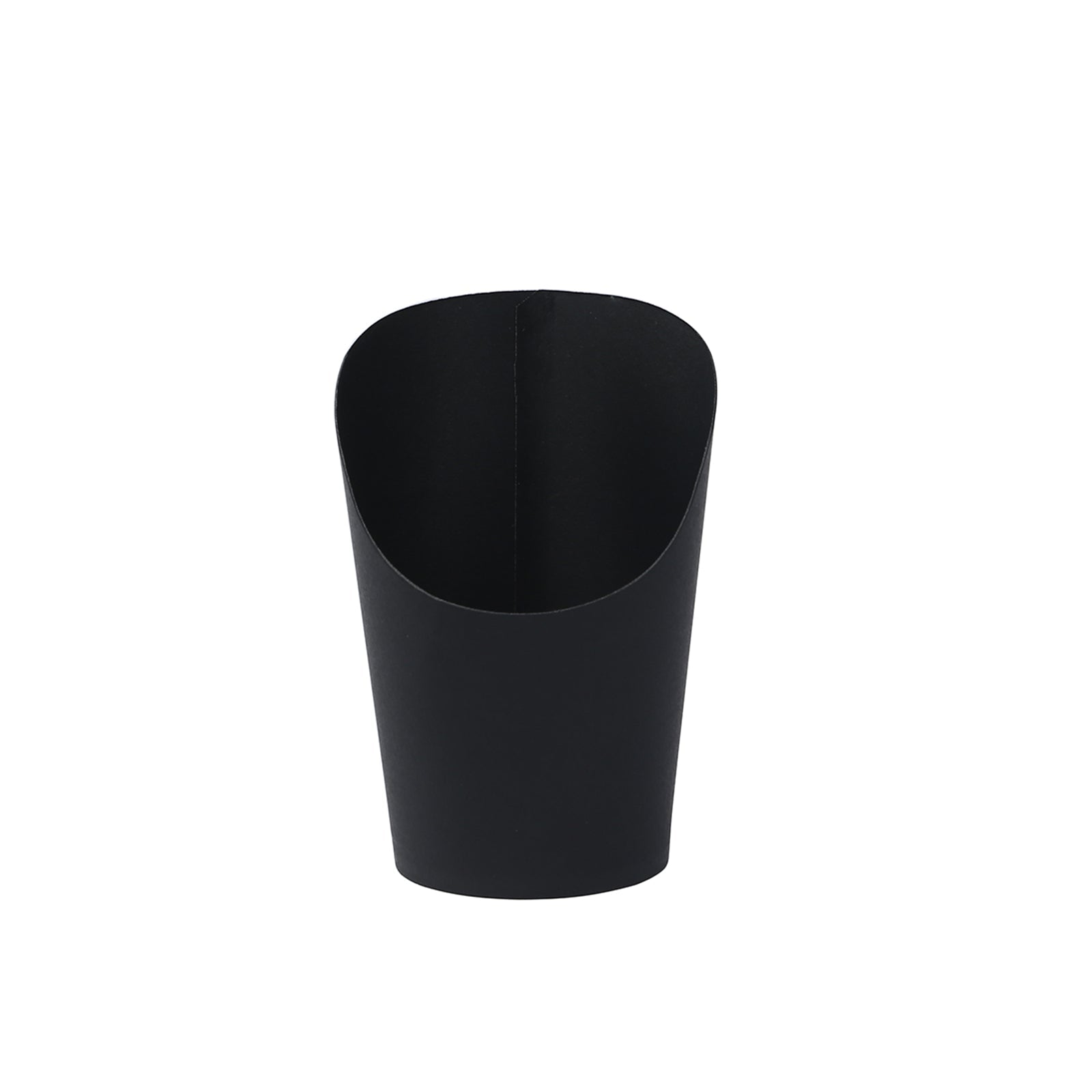 50-Pack Paper Popcorn Box Snack Cups Cone Design Black - Great for Appetizers 14oz