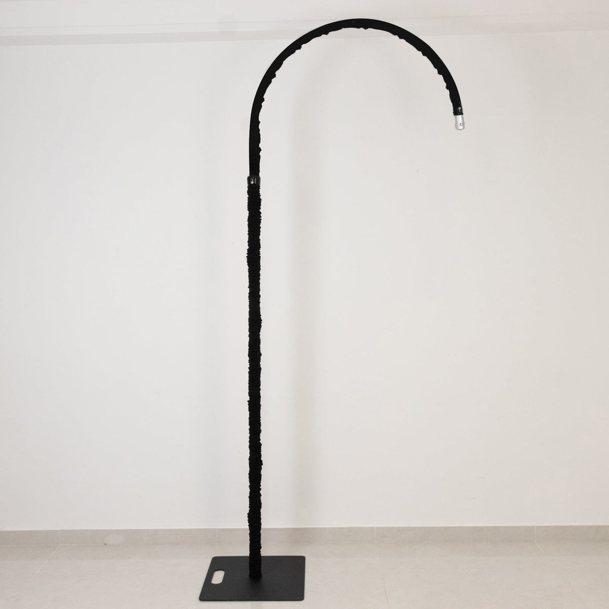 20ft Spandex Upright Pole Cover – Black, Stretch Fabric for Curved Aluminum Chandelier Hanger, Pipe & Drape, Lighting & Stage Use, Event Setup