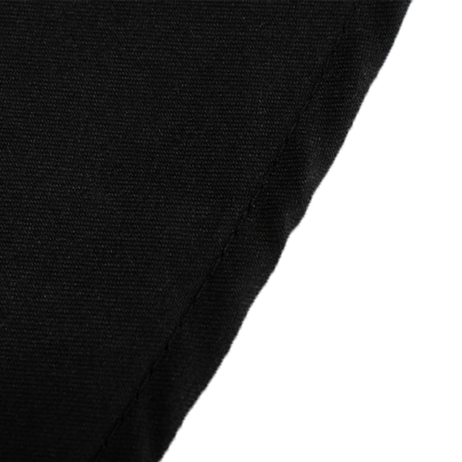 Cotton Blend 108" Round Tablecloth Black - Wrinkle-Resistant Design