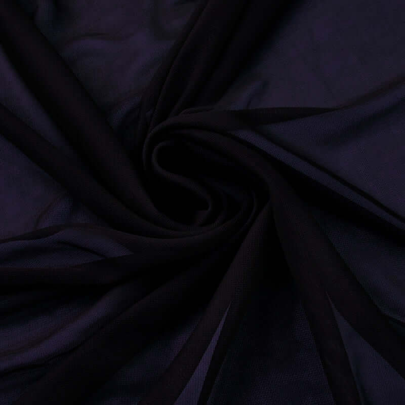 54"x10yd Black Solid Sheer Chiffon Fabric Bolt, DIY Voile Drapery Fabric
