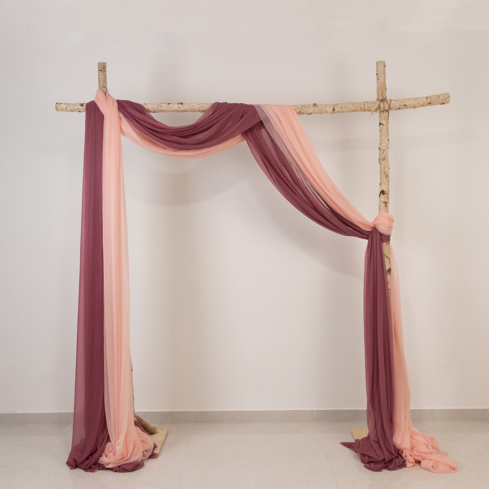 Blush Sheer Backdrop Drape – 5ftx32ft Wedding Arch & Ceiling Decor Panel, Wrinkle Free with Soft Shimmer