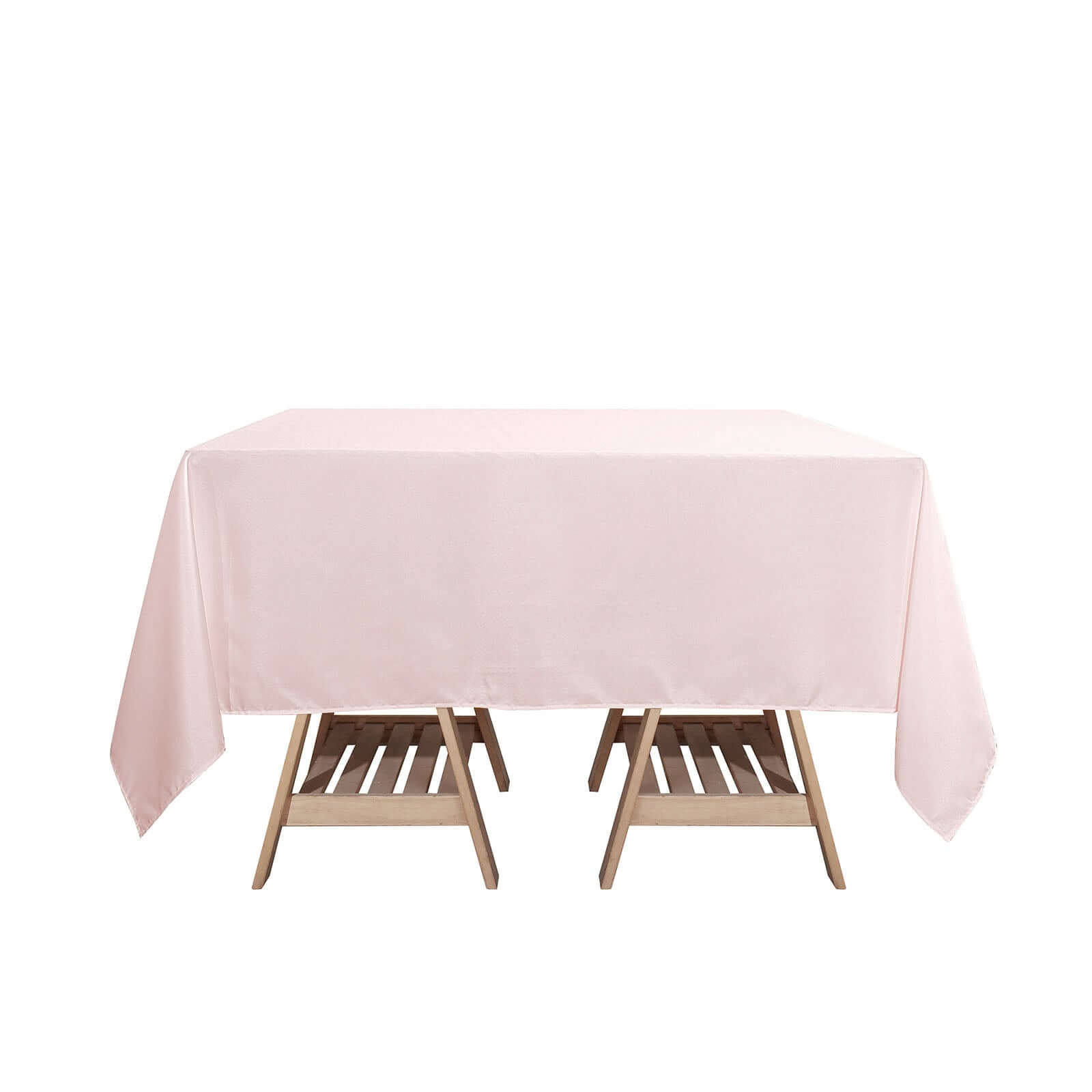 Polyester Square 70"x70" Tablecloth Blush - Wrinkle-Resistant & Durable Table Cover