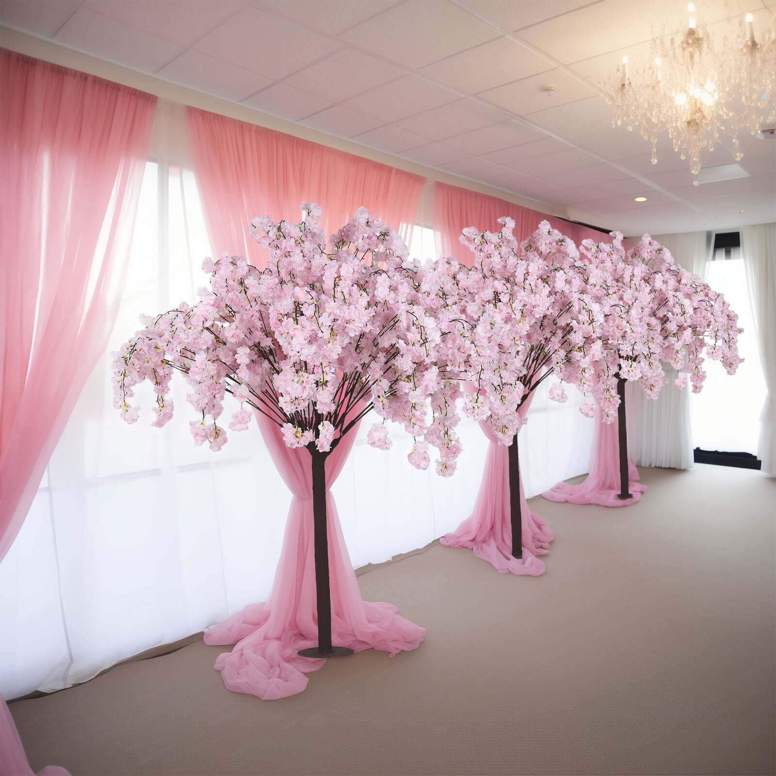 Silk Artificial Cherry Blossom Tree Blush for Gardens Parties & Receptions 5ft
