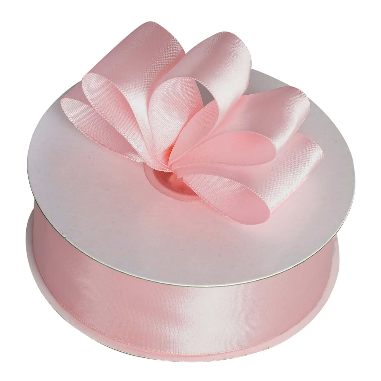 50 Yards 1.5" Blush Single Face Decorative Satin Ribbon