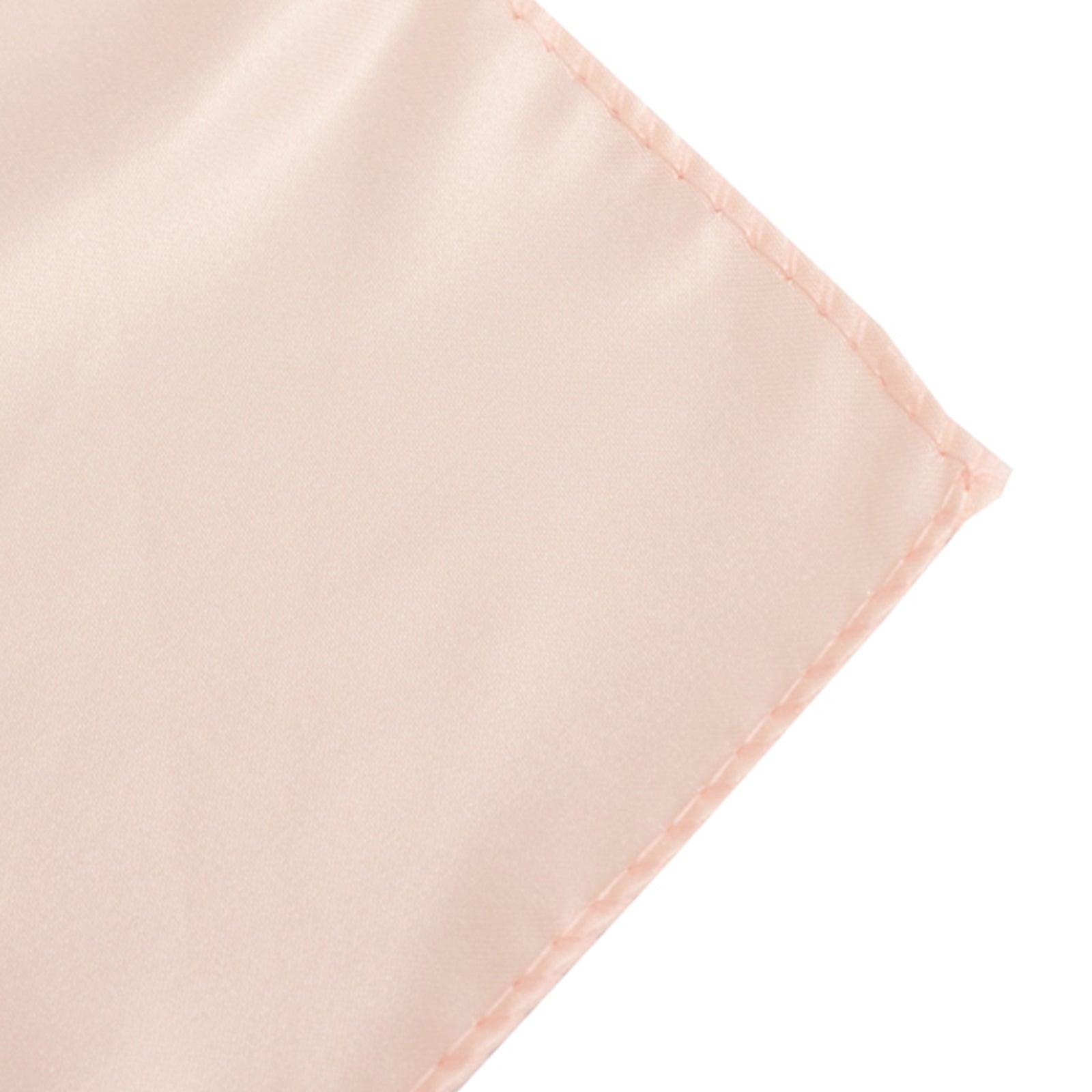 Lamour Satin 72"x72" Table Overlay Square Tablecloth Blush - Smooth Finish Table Topper