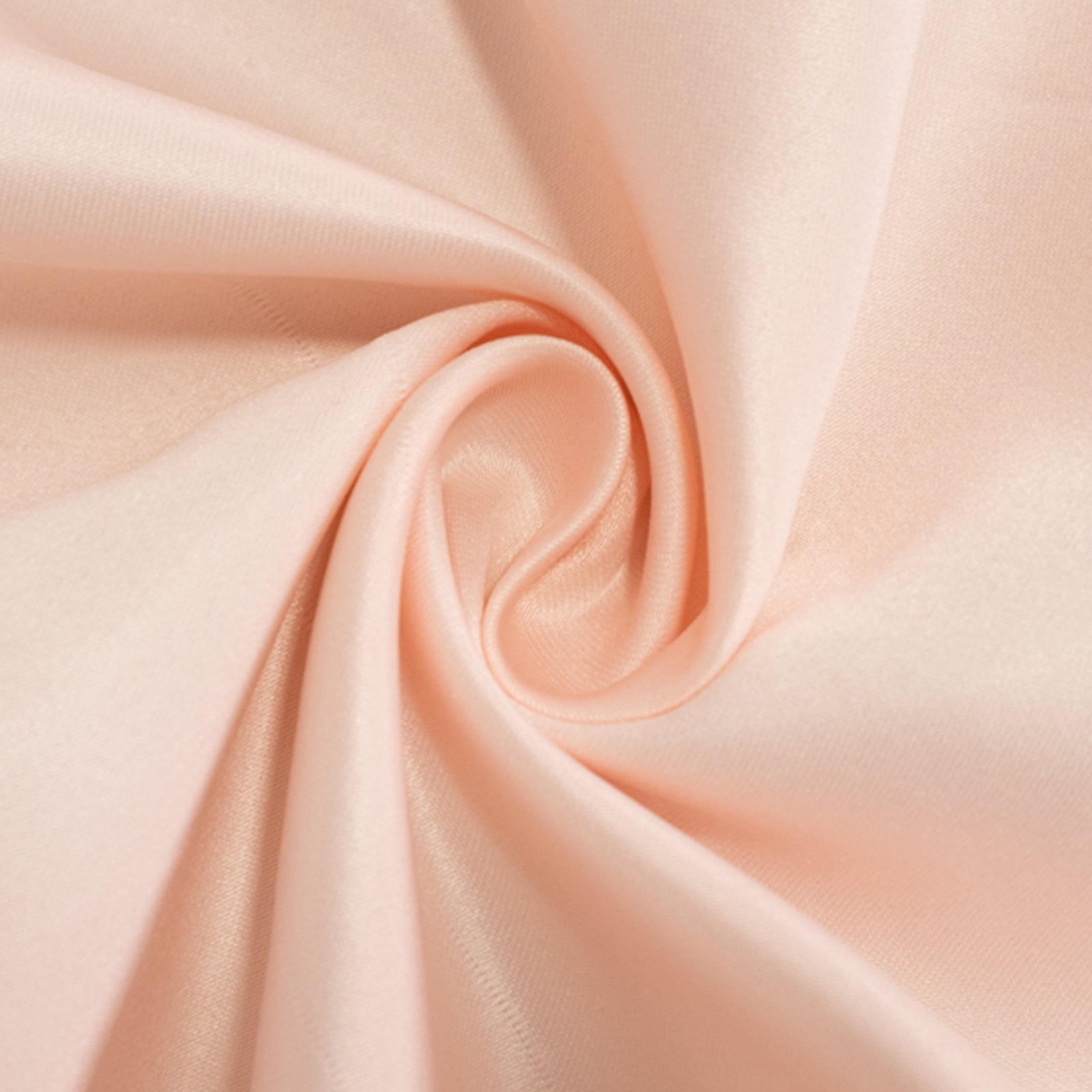 Lamour Satin 90"x132" Rectangle Tablecloth Blush - Soft & Silk-Like Seamless Table Cover