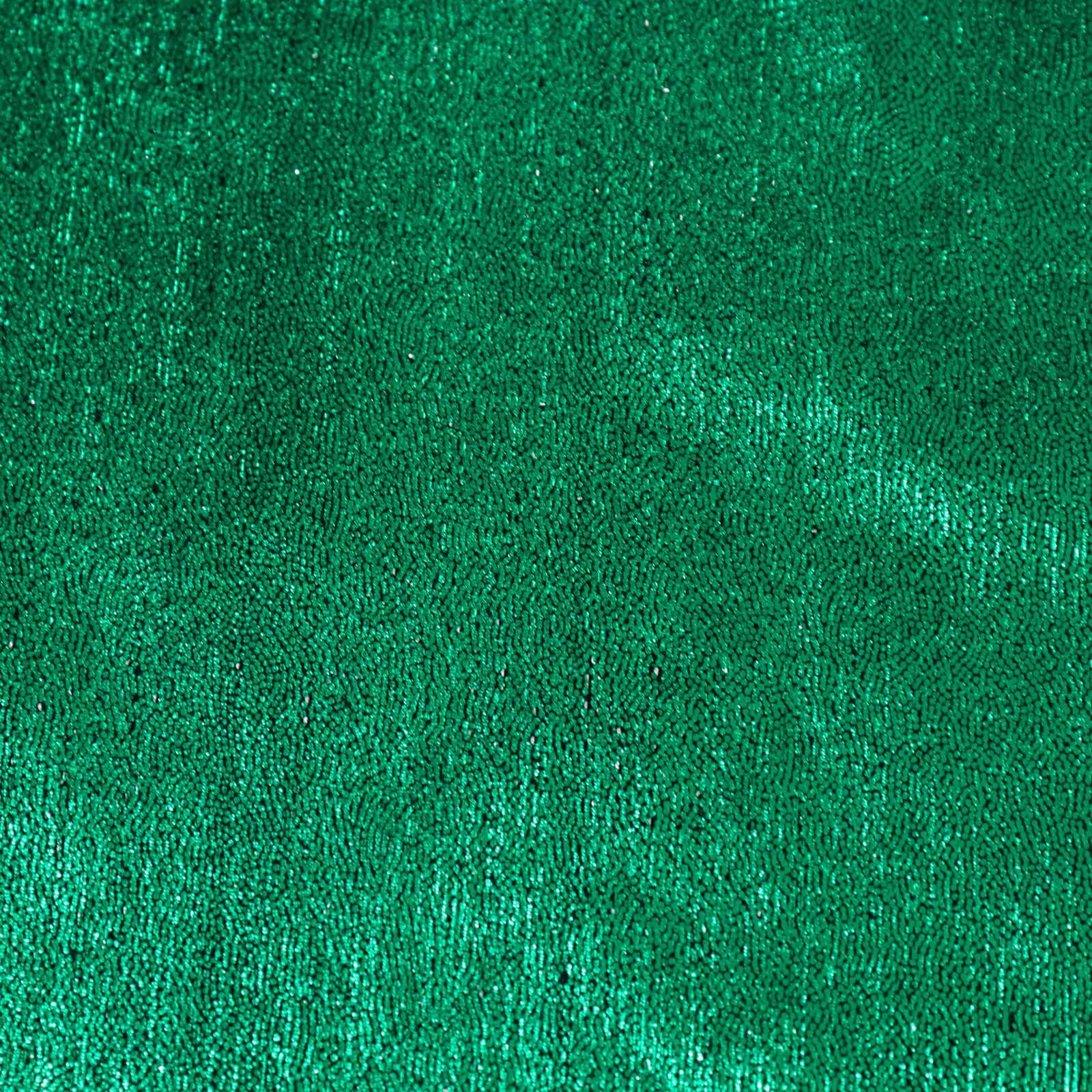 Polyester 72"x72" Table Overlay Square Tablecloth Hunter Emerald Green - Sequin Dots Wrinkle-Free Table Cover
