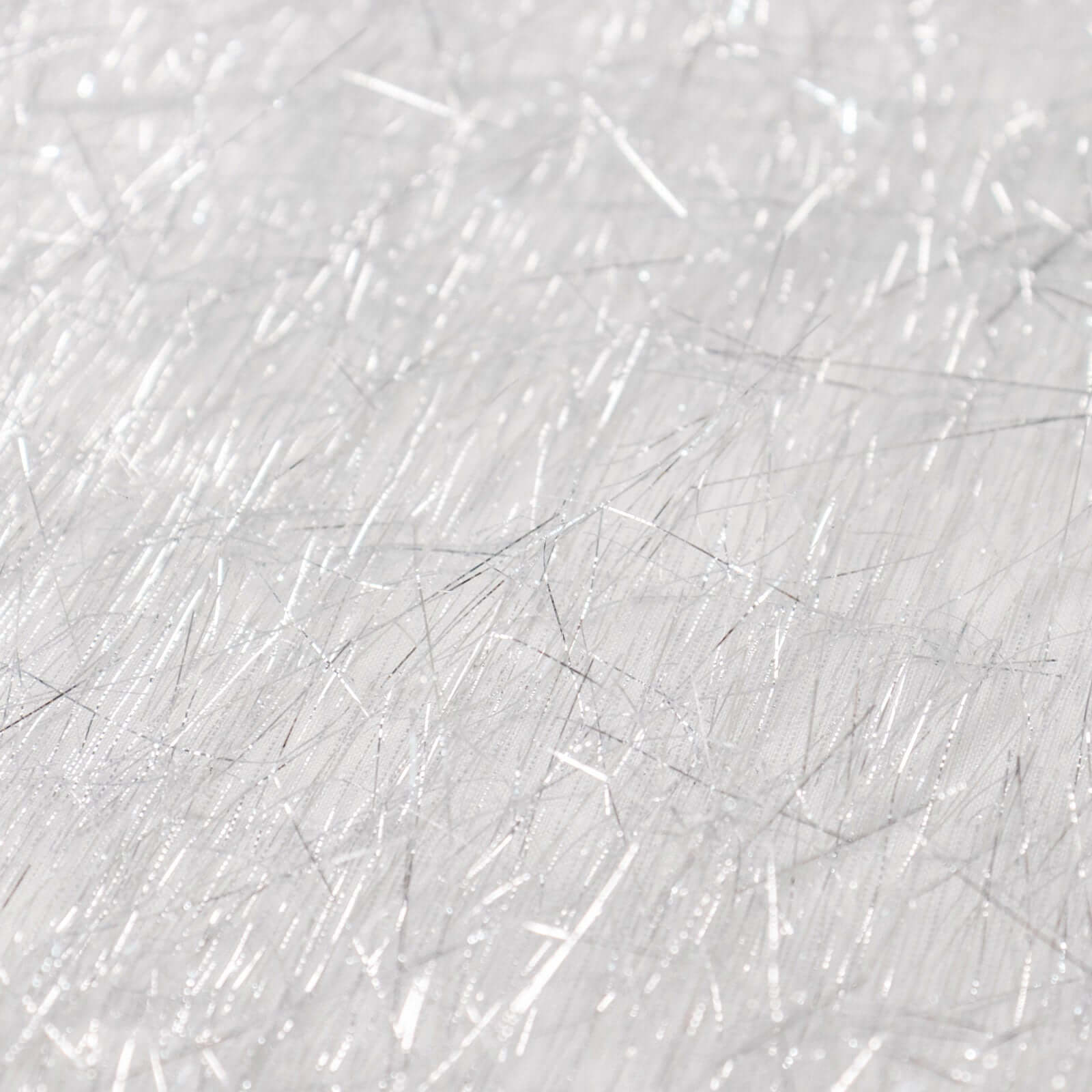 Polyester 90"x156" Rectangle Tablecloth Silver Metallic Fringe Shag Tinsel Table Cover