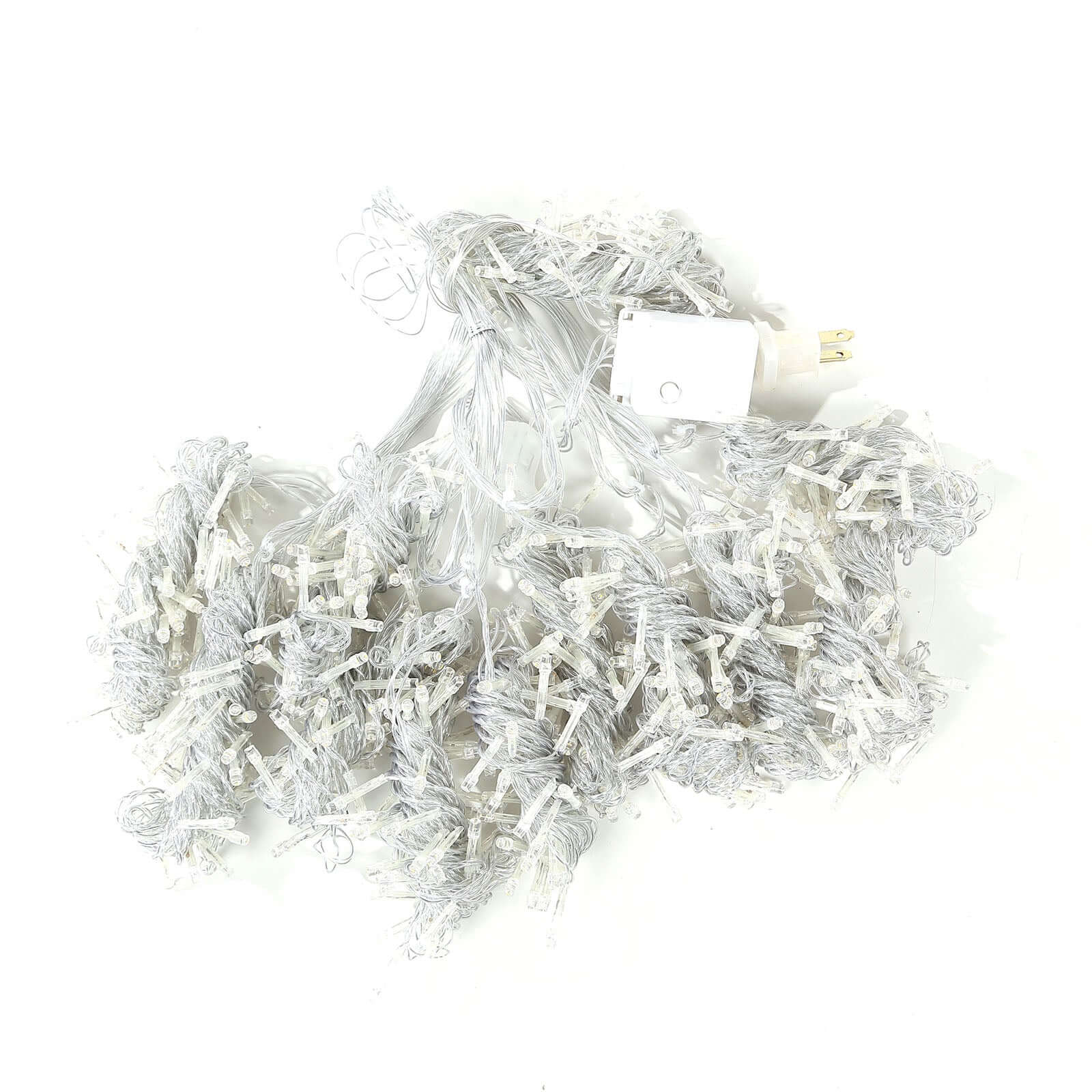 Warm White 600 LED Twinkle Fairy Lights with 8 Modes, Plug In Connectable Curtain String Lights - 10ftx20ft