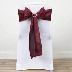 5 Pack Polyester Chair Sashes Burgundy 6"x108"