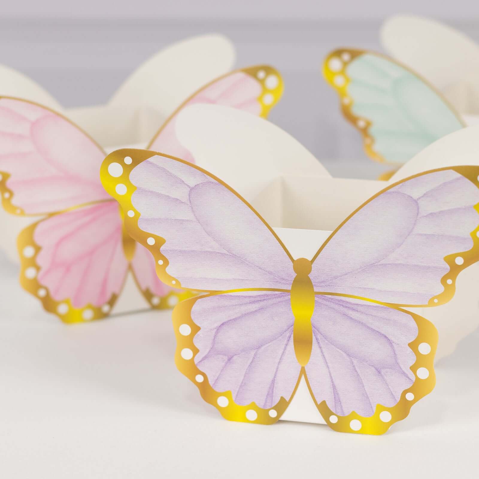 12 Pack Mixed Butterfly Candy Gift Favor Boxes, Paper Flower Boxes Centerpiece Tea Party Supplies - 6"x8"
