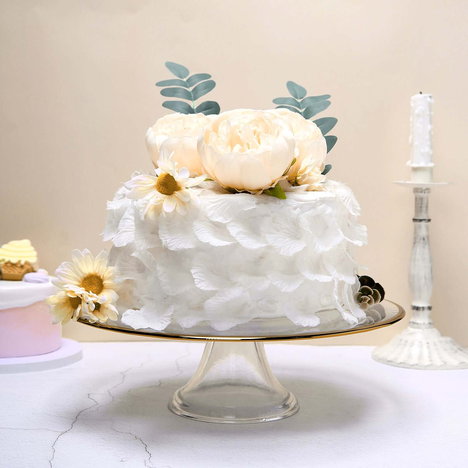 10-Pack Artificial Peony Flower Heads Beige - Versatile Faux Craft Flowers for DIY Event Styling Scrapbooking & Floral Arrangements 3"