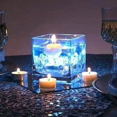 4-Pack LED Disc Lights Flower Shaped Design Warm White - Remote Operated DIY Lighting 3"