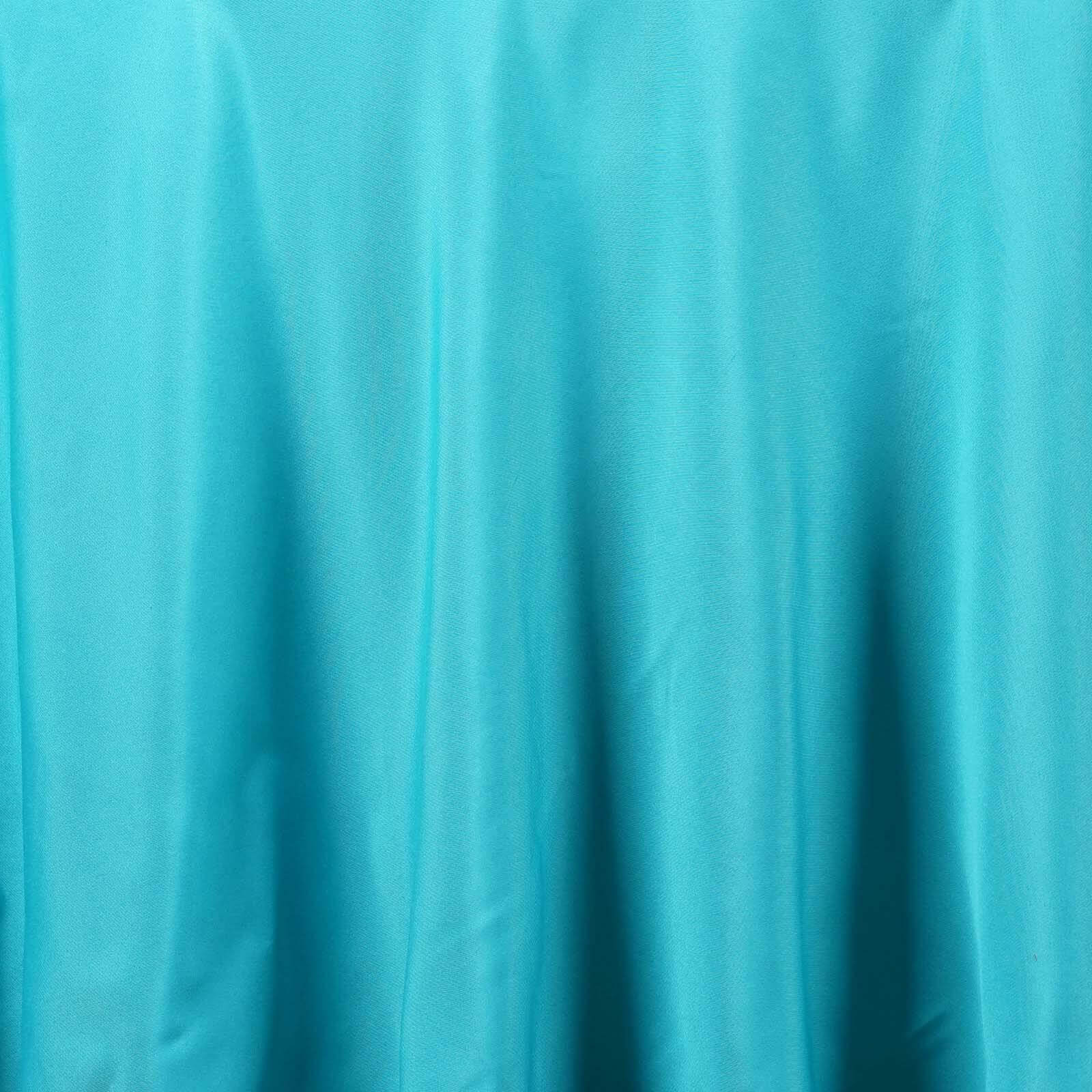Polyester 90" Round Tablecloth Turquoise - Stain & Wrinkle-Resistant Table Cover