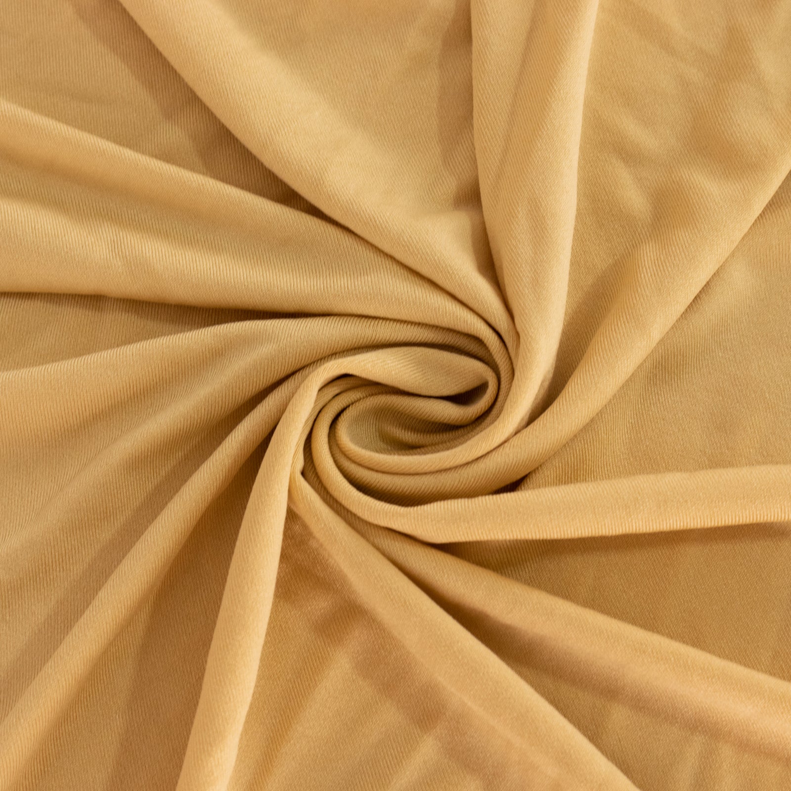 Spandex 36" Round Cocktail Table Cover Champagne - Easy to Maintain Stretch Fitted Highboy Tablecloth