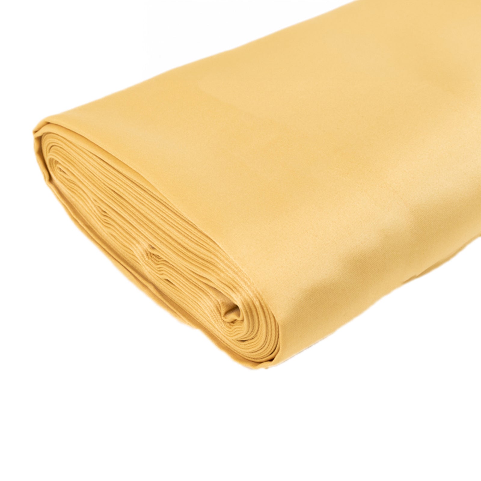 54"x10 Yards Champagne Lamour Satin Fabric Bolt, Heavy Matte Satin Fabric By The Yard