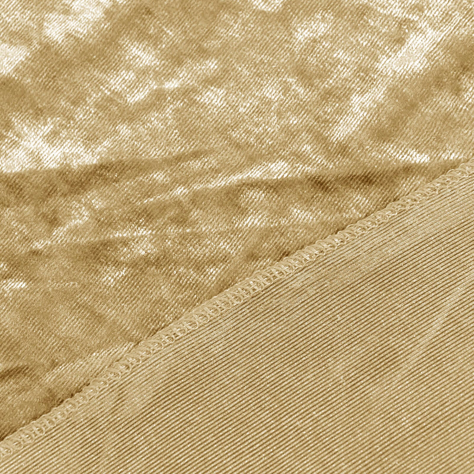 Champagne Crushed Velvet Backdrop Curtain – 8ft x 8ft Event Drape with Rod Pocket, Privacy Panel for Photo Booths & Events