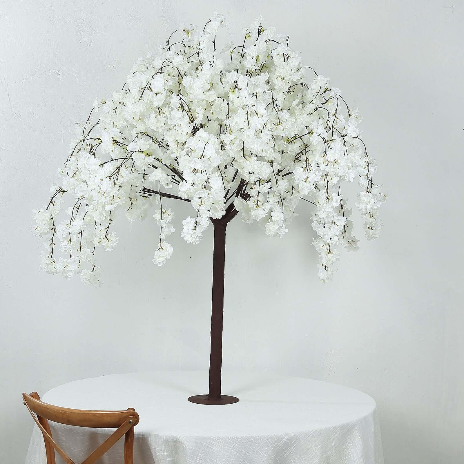 Silk Artificial Cherry Blossom Tree White for Gardens Parties & Receptions 5ft