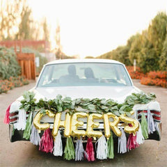 13" Matte Gold Letter and Number Balloons, Mylar Foil Balloons