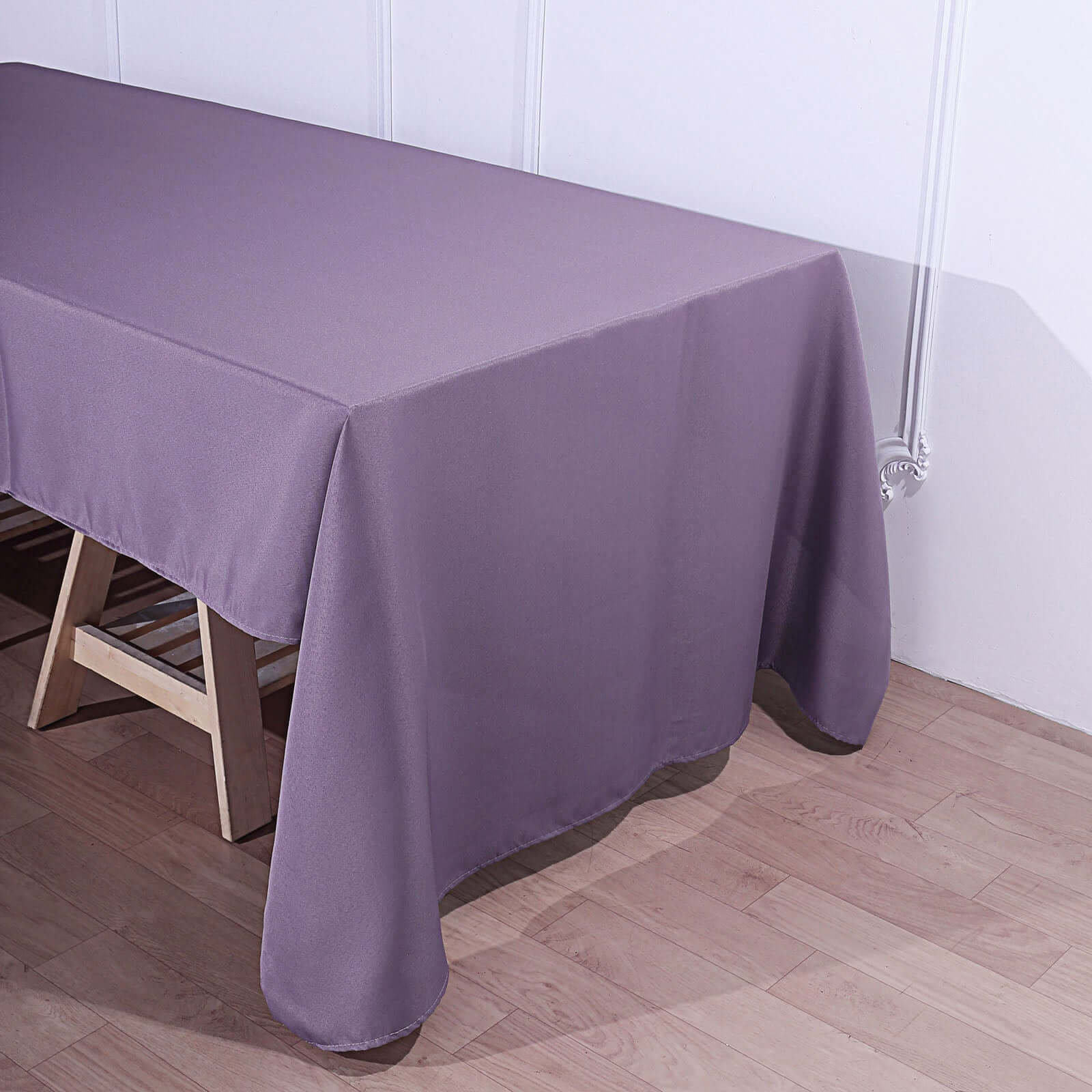 Polyester 72"x120" Rectangle Tablecloth Violet Amethyst - Durable and Stylish Table Cover