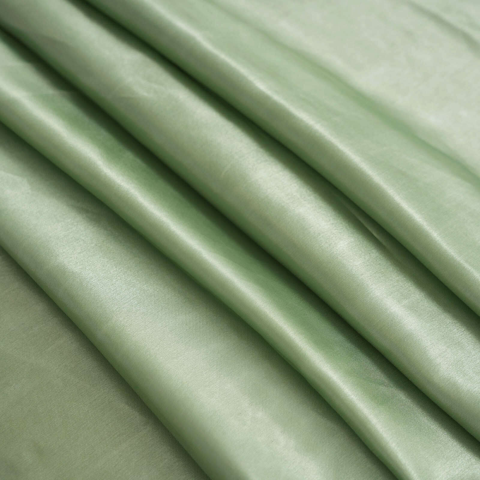 Satin Rectangular 90"x156" Tablecloth Sage Green - Seamless Table Cover
