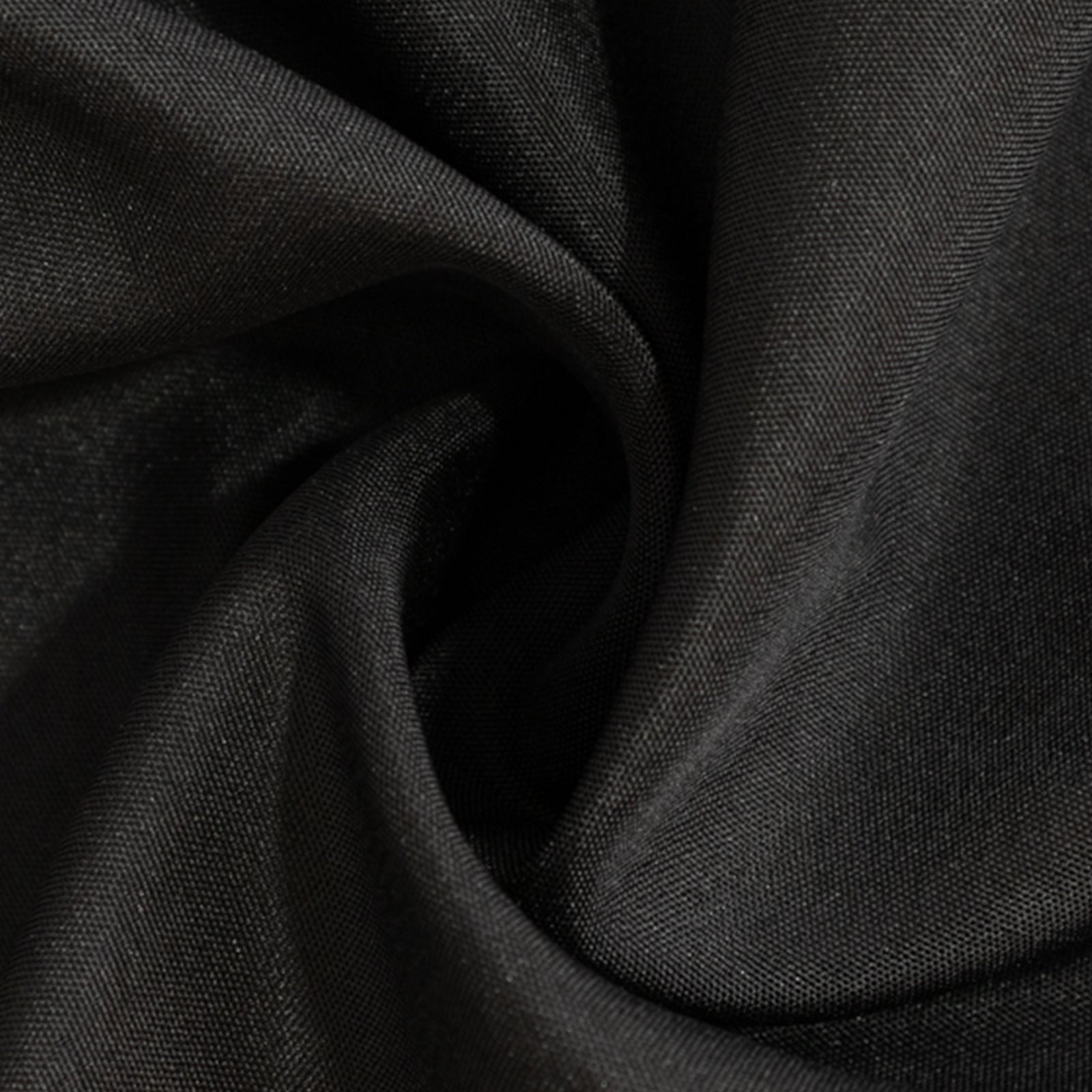 Fitted Polyester 48"x24"x30" Rectangle Tablecloth Black - Durable and Sleek for Events