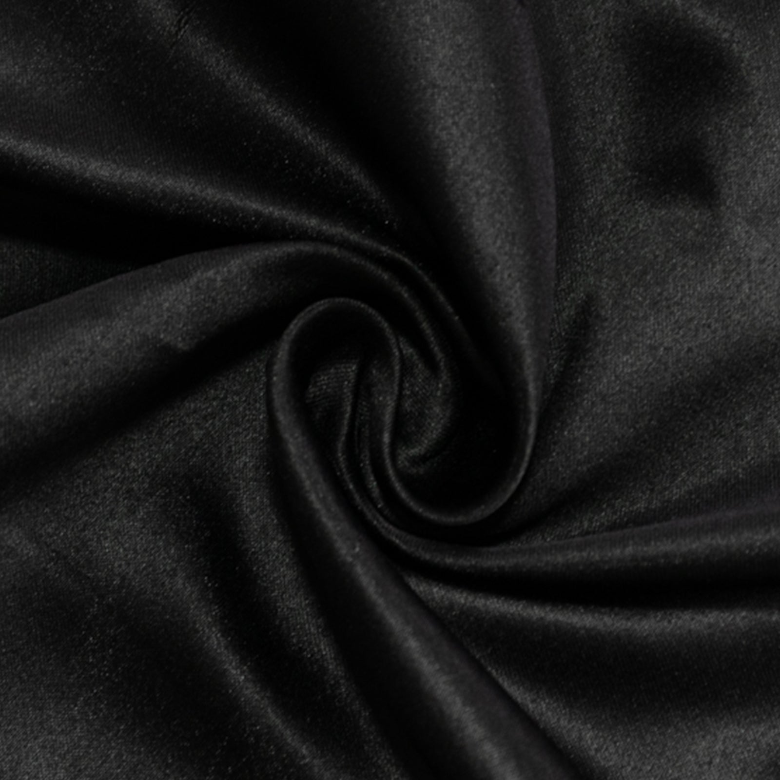 Lamour Satin 60"x102" Rectangle Tablecloth Black - Durable & Silky Soft Feel Table Cover for Weddings & Banquets