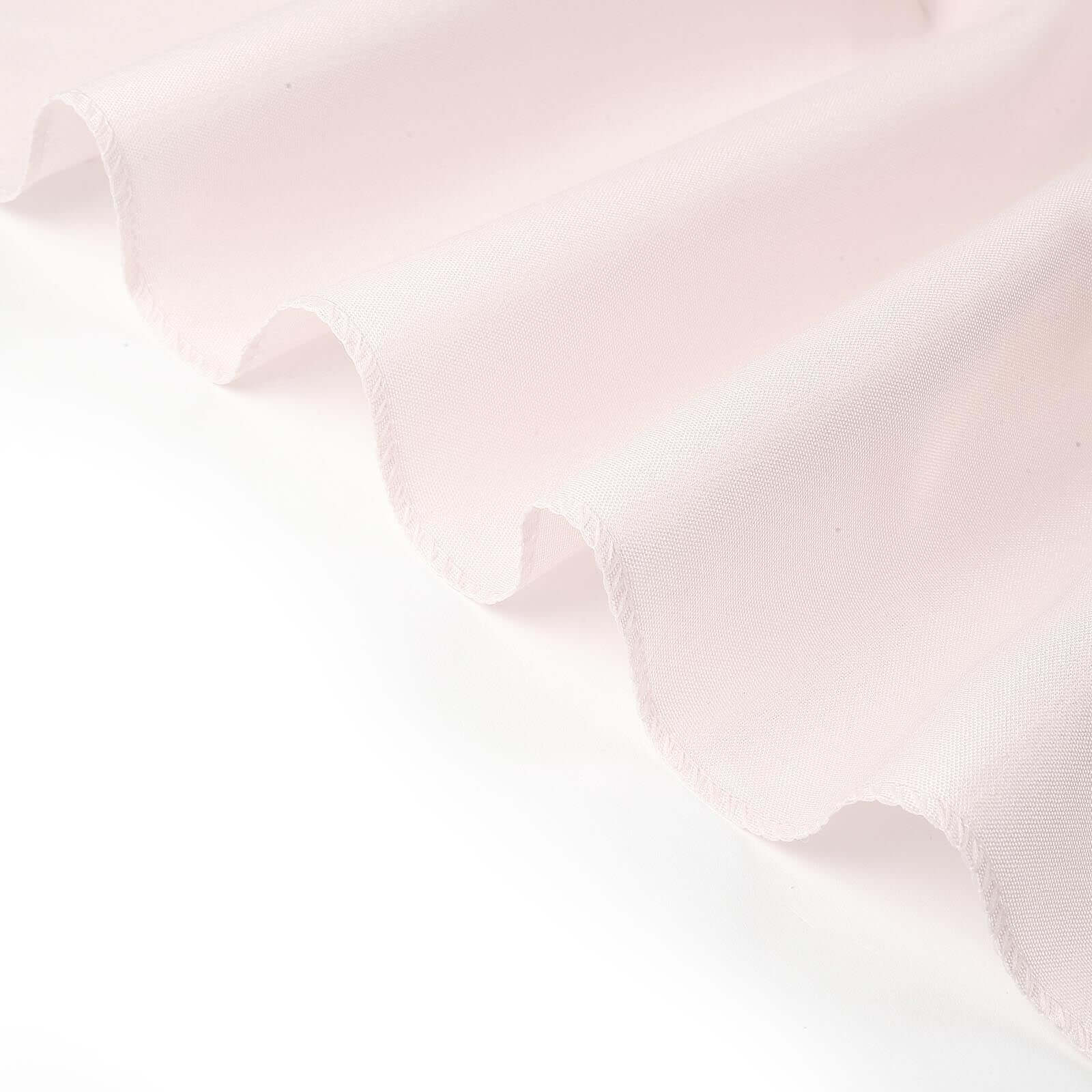 Polyester Slip On Folding Chair Covers Blush - Stain-Resistant Reusable Durable Fabric