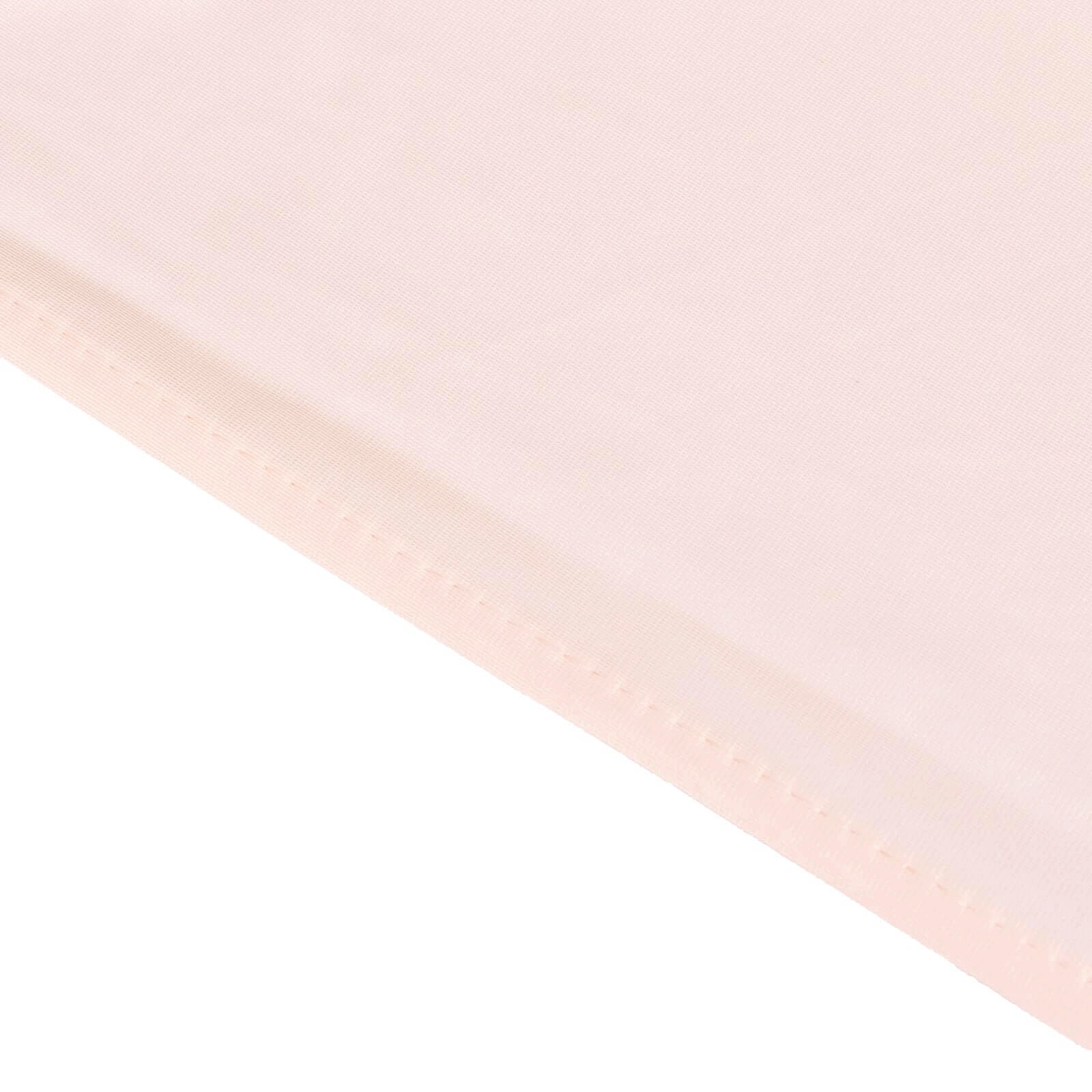 Scuba Rectangular 90"x156" Tablecloth Blush - Wrinkle Free, Stain Resistant & Seamless Table Cover