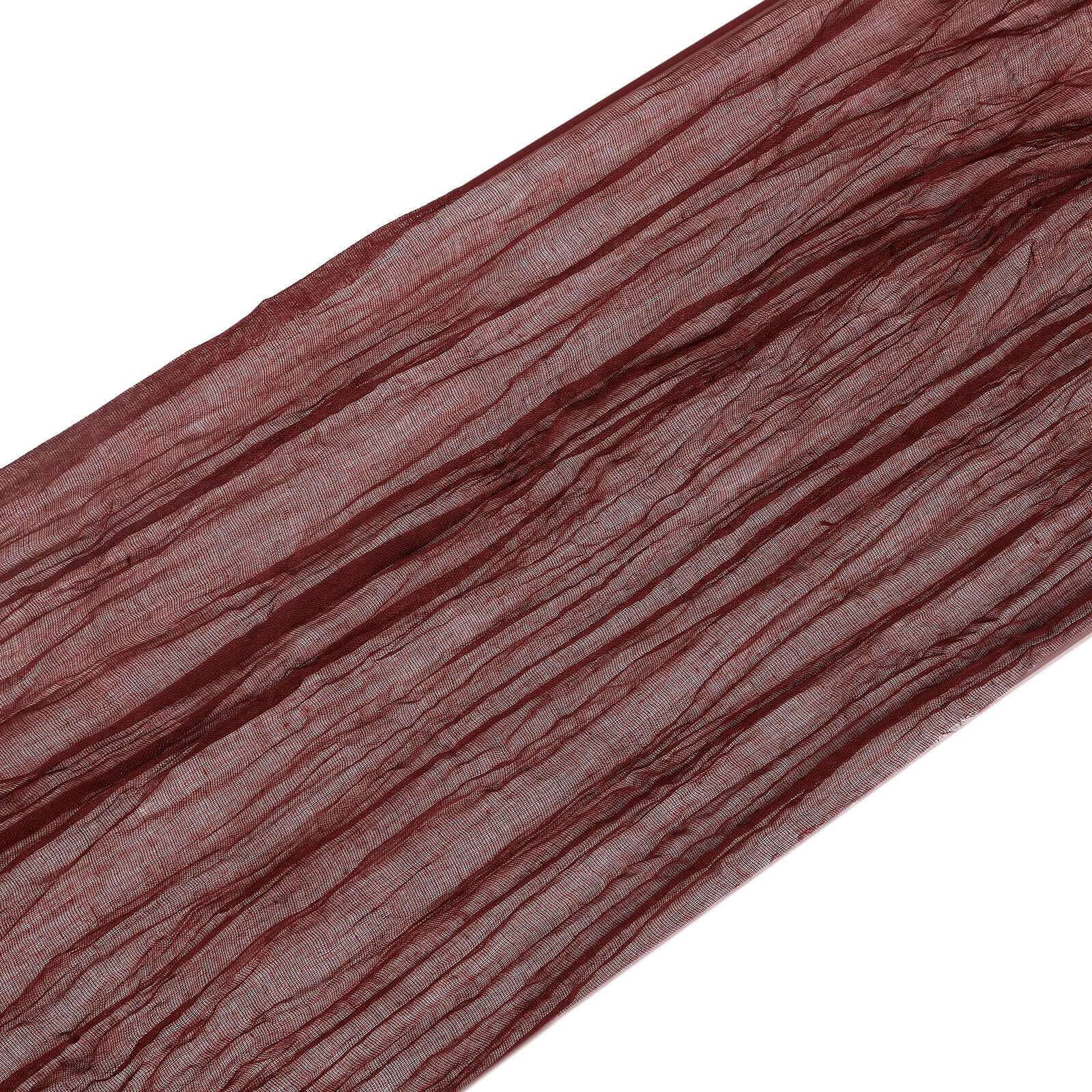 5 Pack Cheesecloth Gauze 16"x88" Chair Sashes Burgundy - Boho Chair Decorations