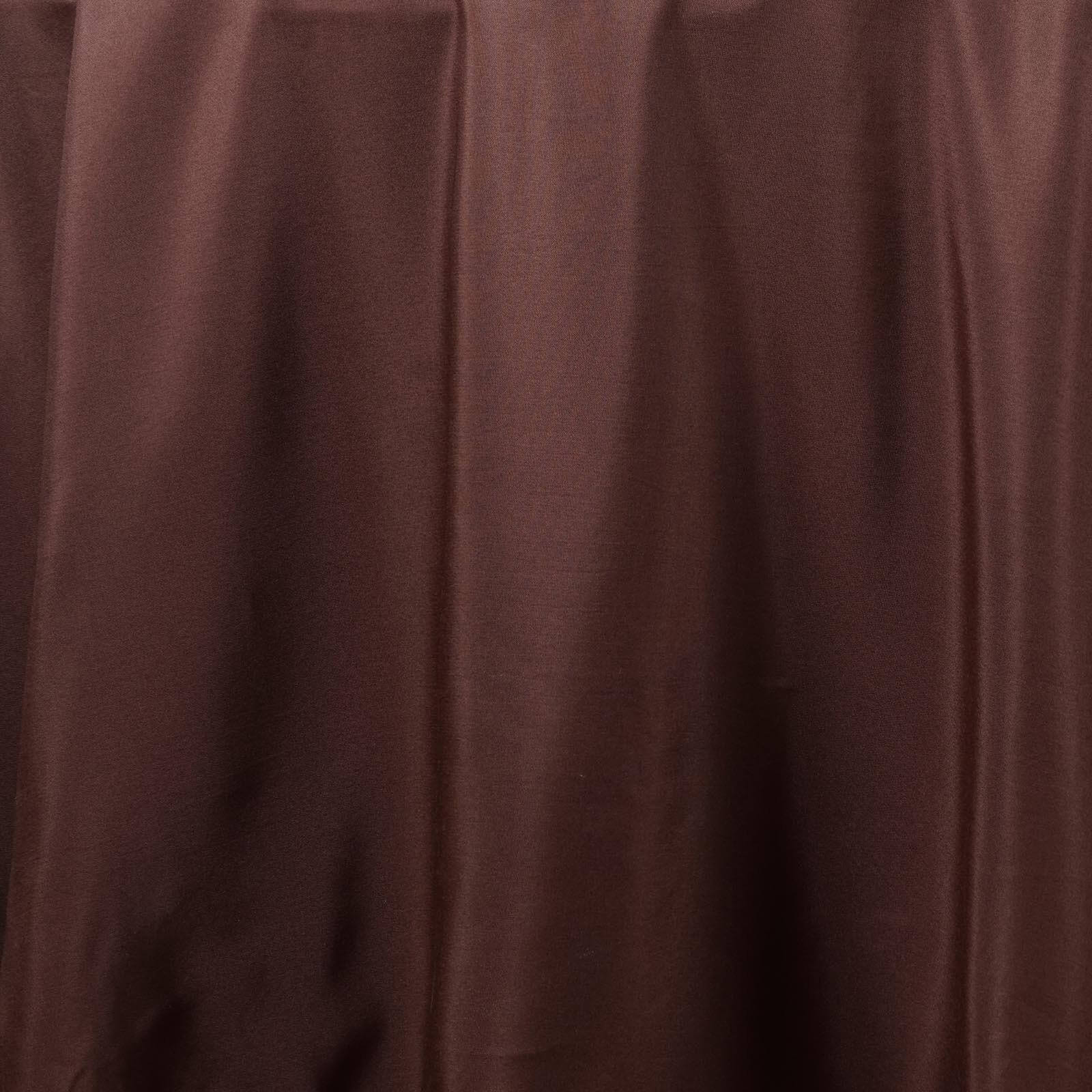 Polyester 90" Round Tablecloth Chocolate - Stain & Wrinkle-Resistant Table Cover