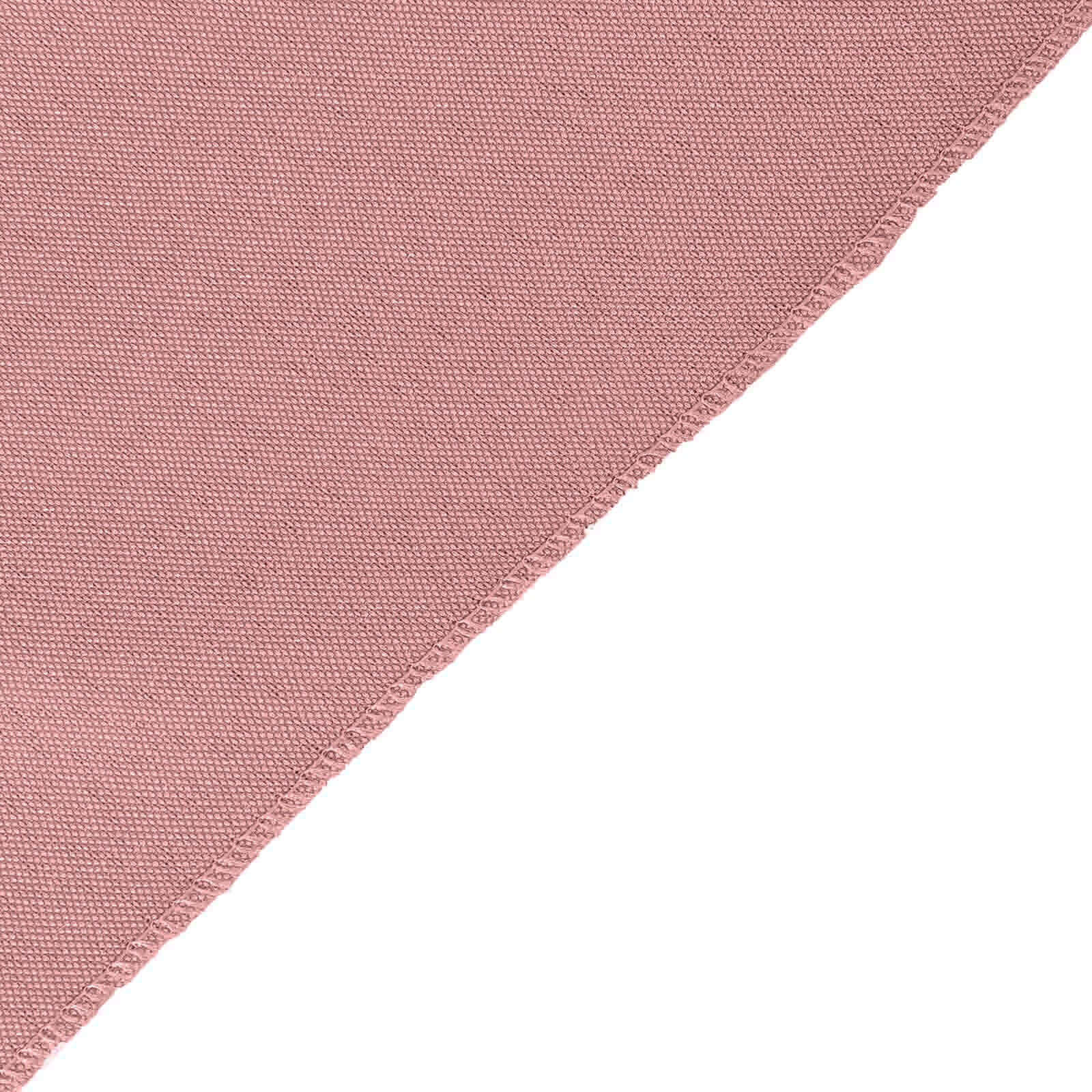 10 Pack Polyester Chair Covers for Folding Chairs Dusty Rose - Wrinkle-Free Stain-Resistant Slip-On Slipcovers