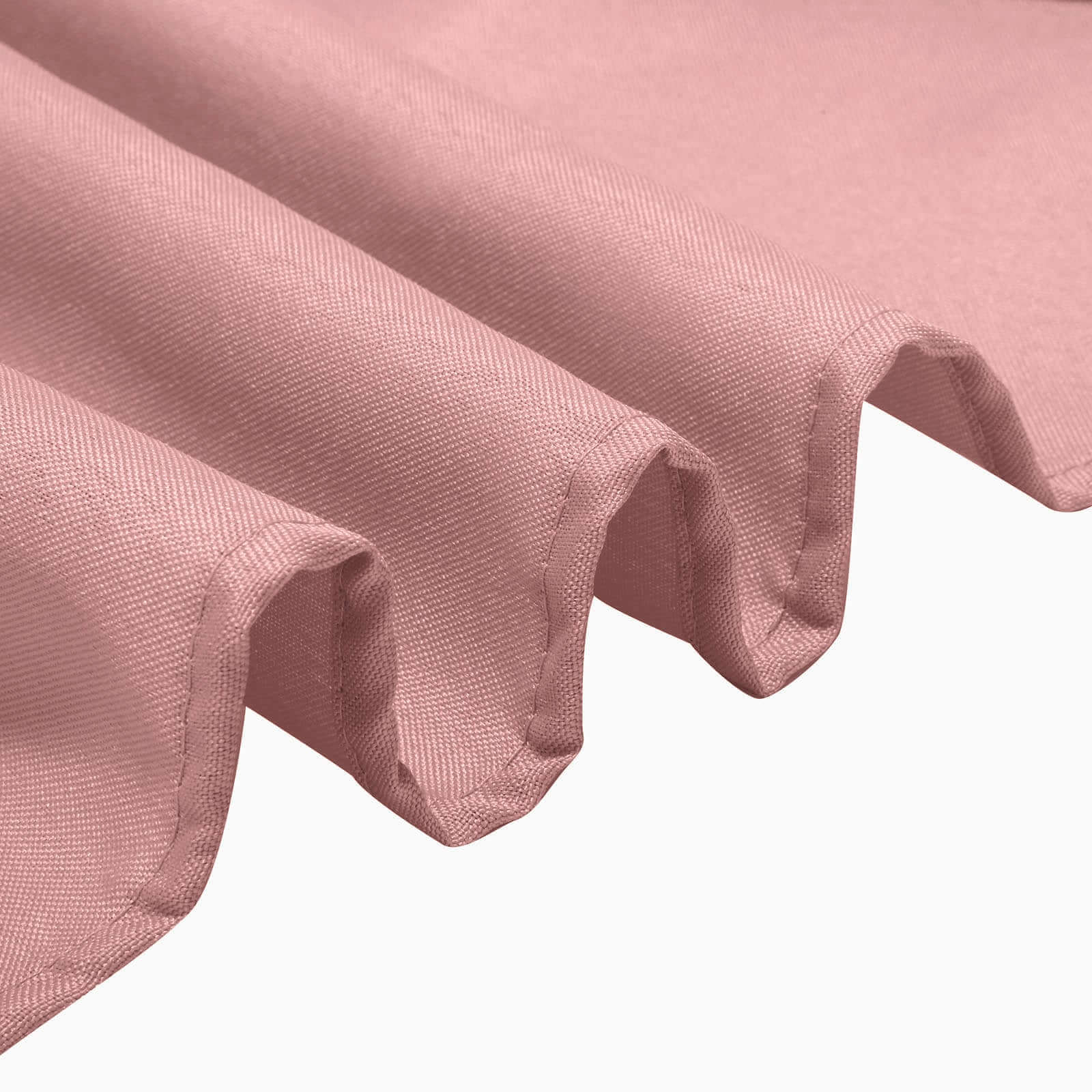 Fitted Polyester 72"x30" Rectangle Tablecloth Dusty Rose - Durable Table Cover