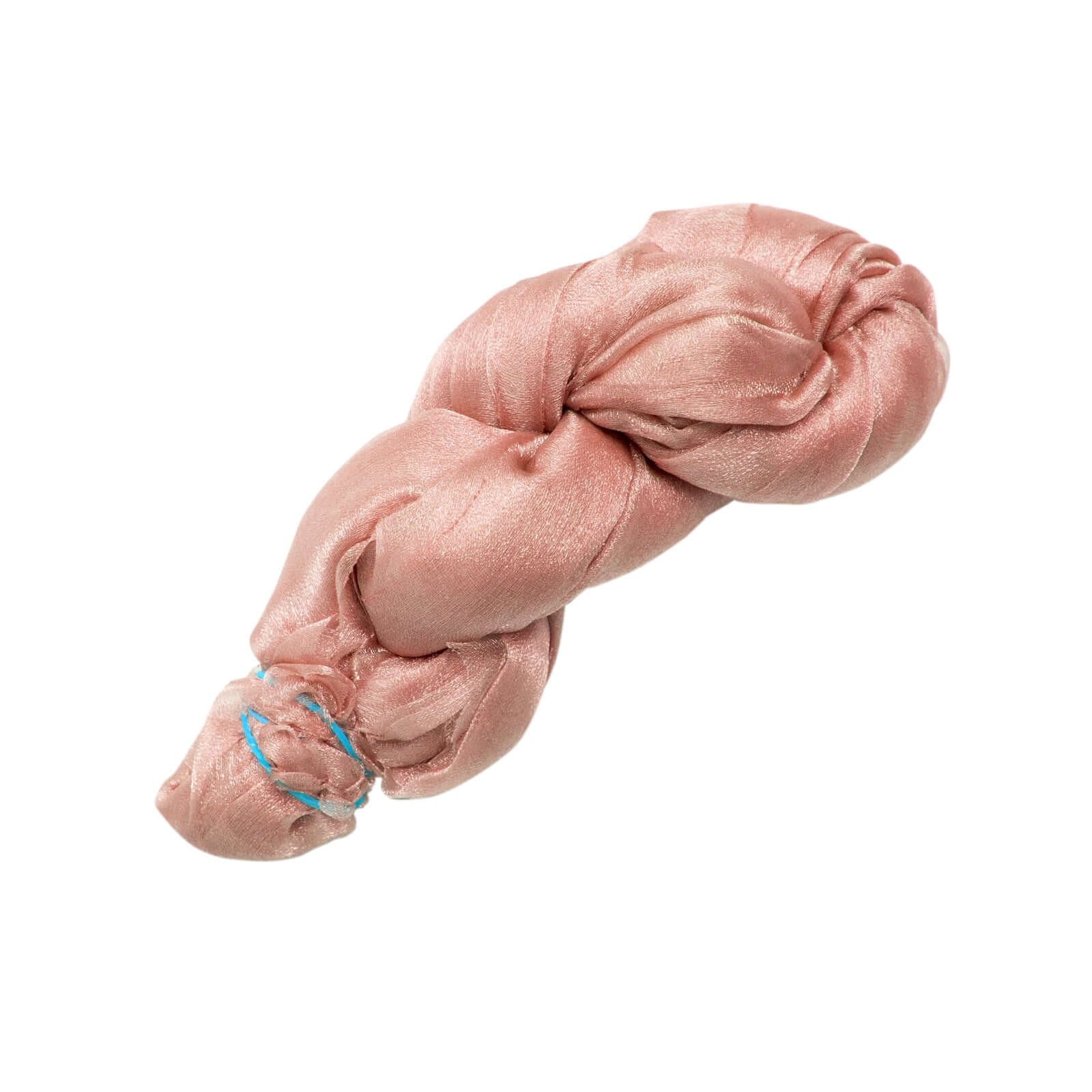 5 Pack Crinkled Organza 21"x21" Napkins Dusty Rose - Rustic Style Dinner & Party Napkins