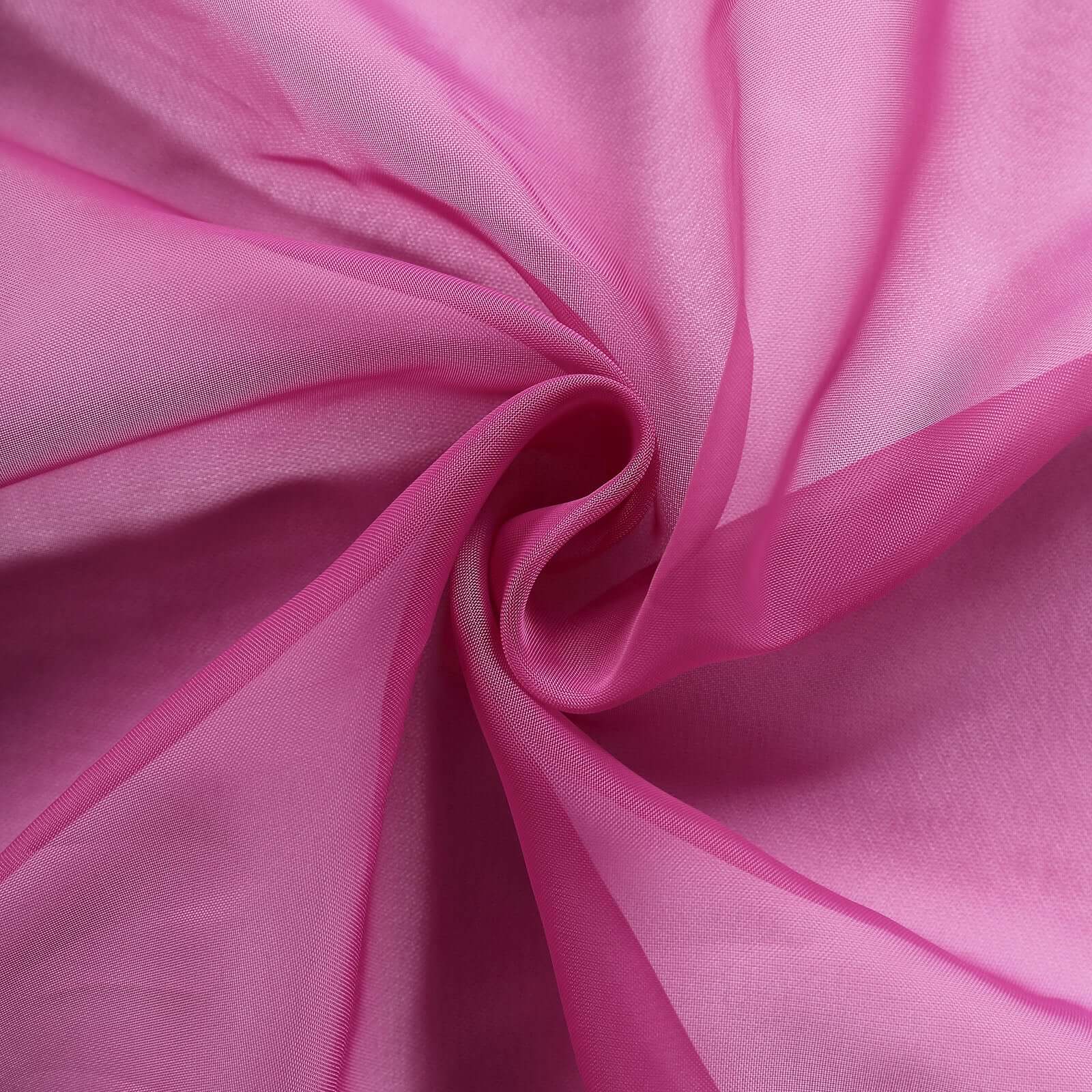 Chiffon 6ft Table Runner Fuchsia - Flowy & Lightweight Table Decor