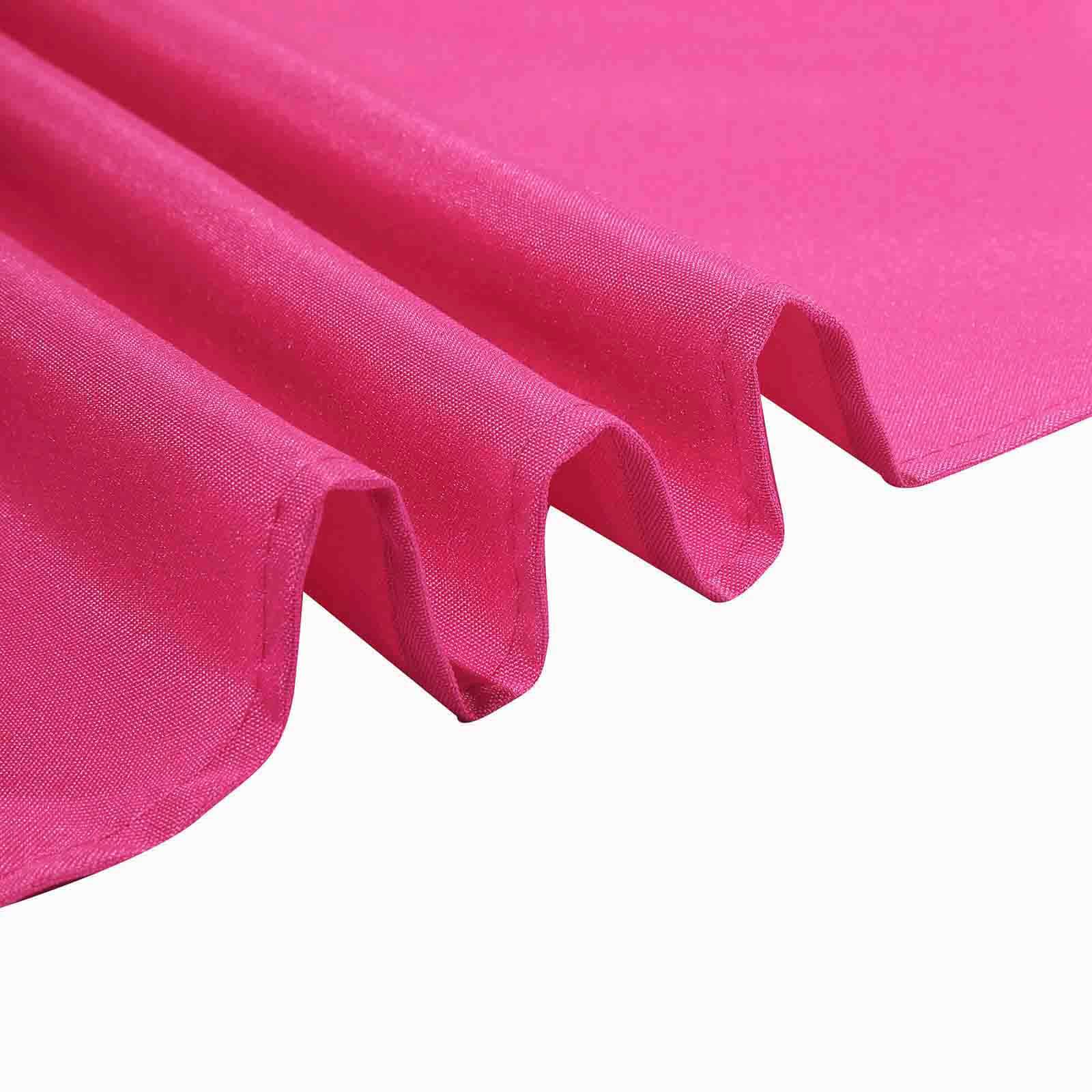 Polyester Square 70"x70" Tablecloth Fuchsia - Wrinkle-Resistant & Durable Table Cover
