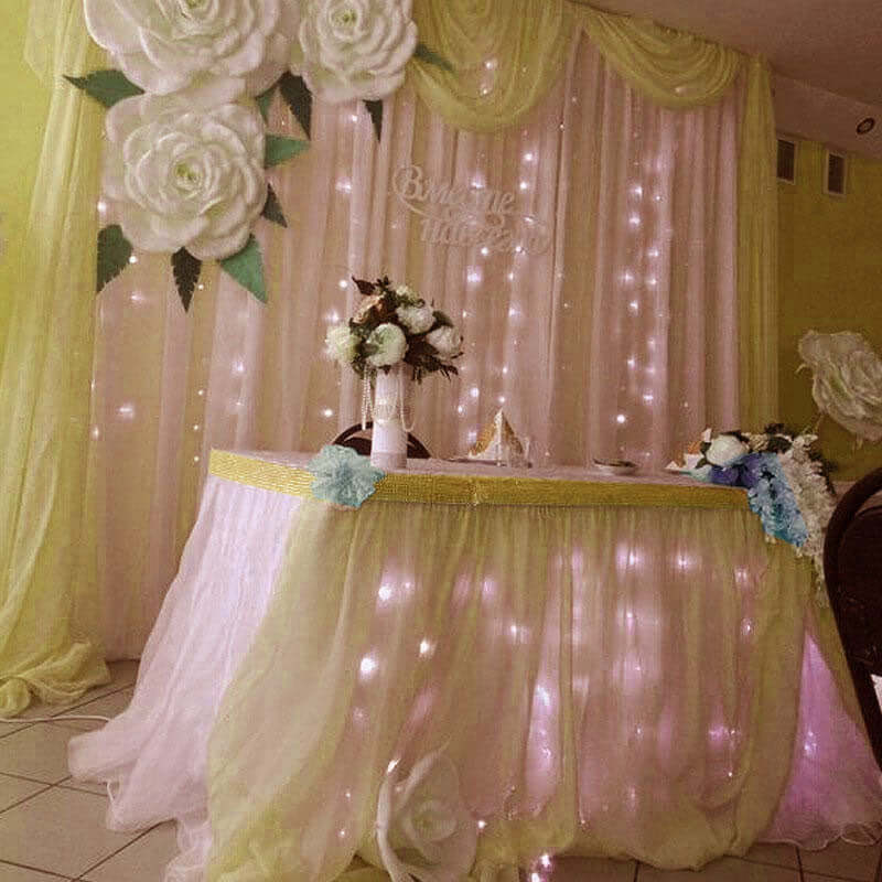 5"x10 Yards Shiny Gold Diamond Rhinestone Ribbon Wrap Roll, DIY Craft Decor