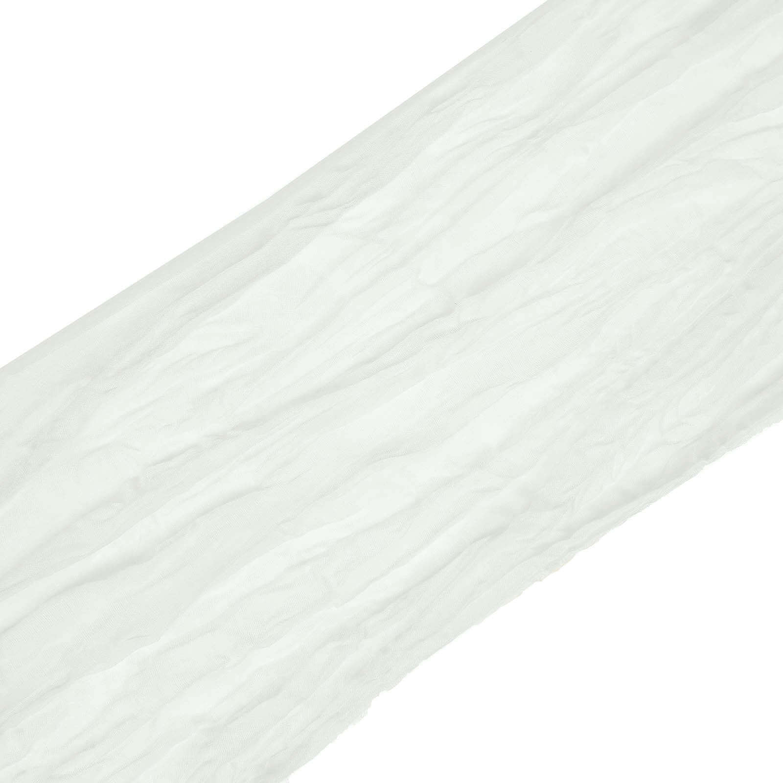 5 Pack Cheesecloth Gauze 16"x88" Chair Sashes Ivory - Stylish Boho Decor for Weddings & Gatherings