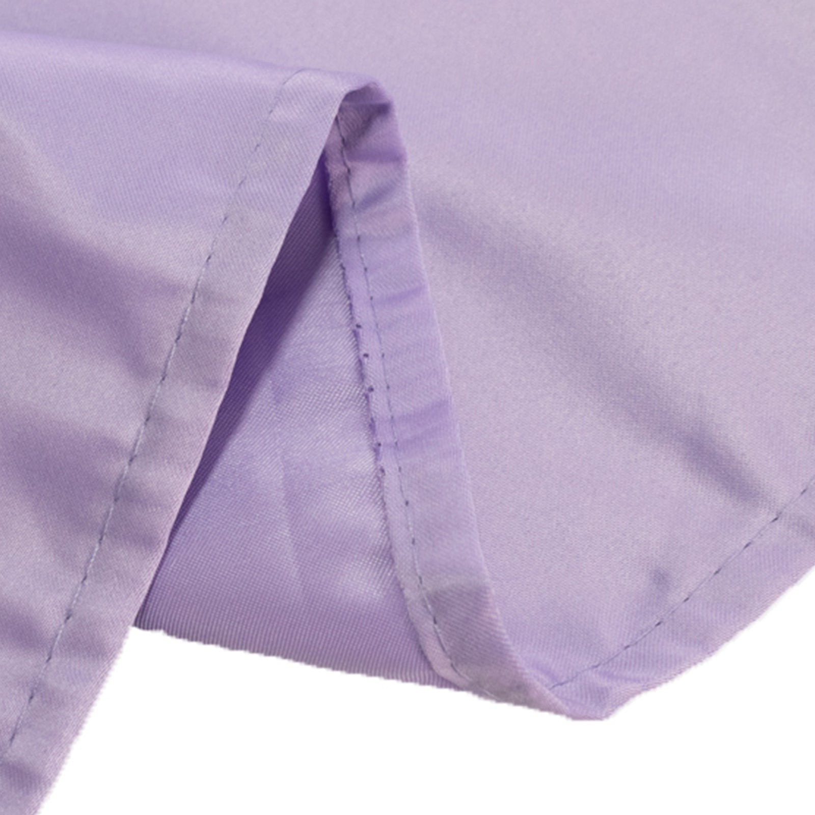 Lamour Satin 60"x102" Rectangle Tablecloth Lavender Lilac - Durable & Silky Soft Feel Table Cover