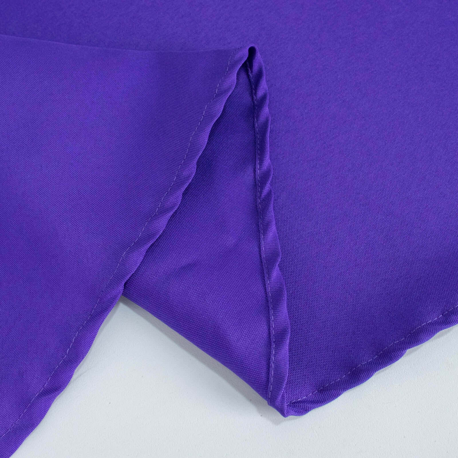 Premium Polyester 108" Round Tablecloth Purple - Wrinkle-Resistant 220GSM Table Cover
