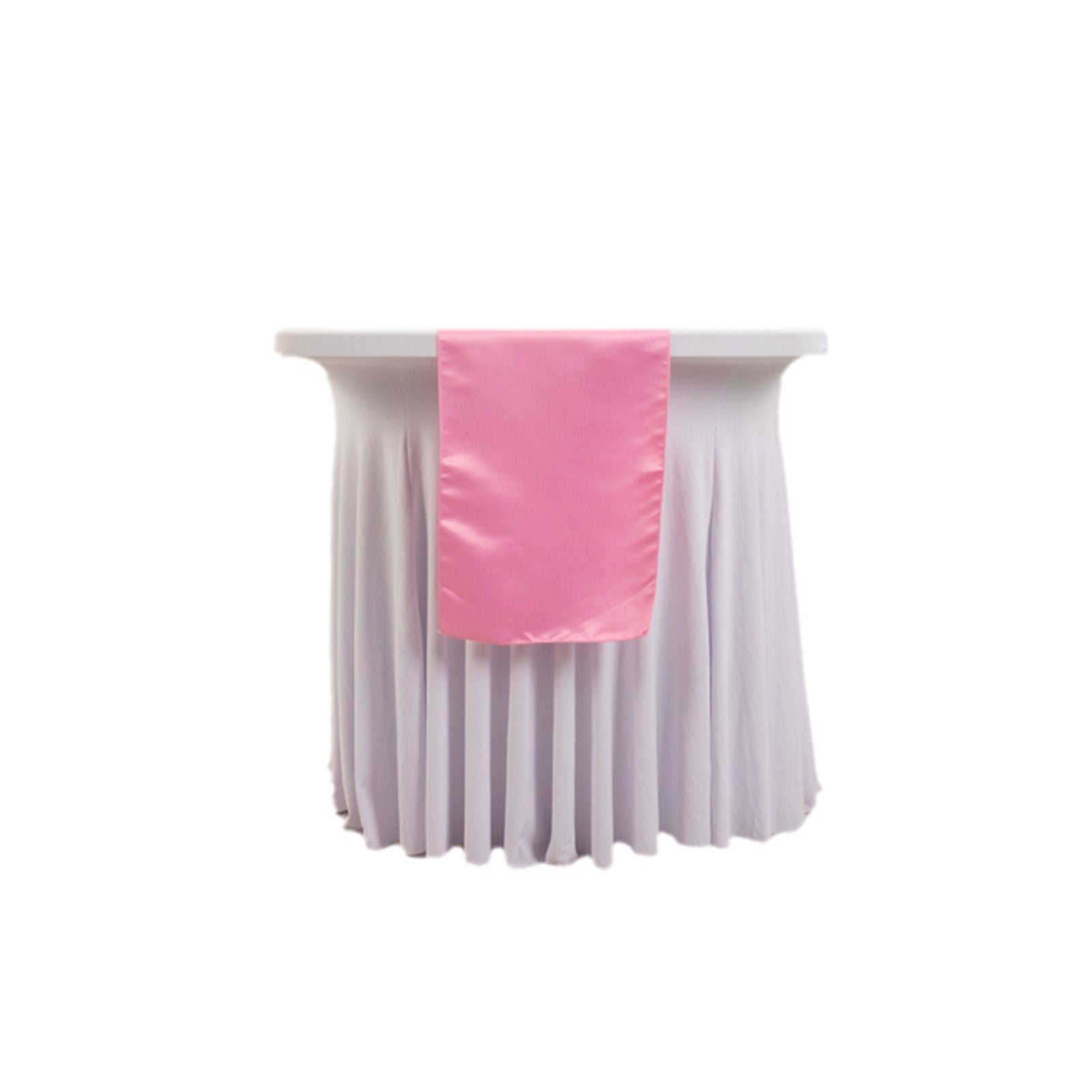 Lamour Satin 12"x108" Table Runner Pink - Smooth & Lustrous Finish