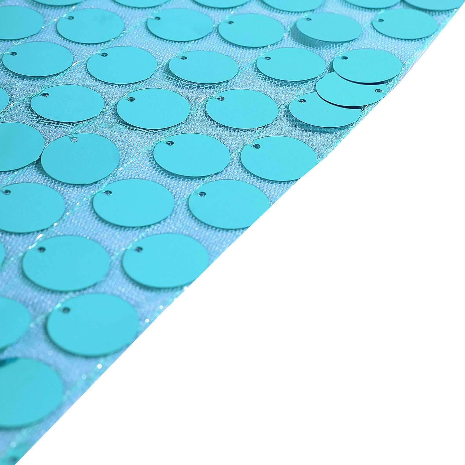 8ftx8ft Turquoise Big Payette Sequin Event Curtain Drapes, Backdrop Event Panel