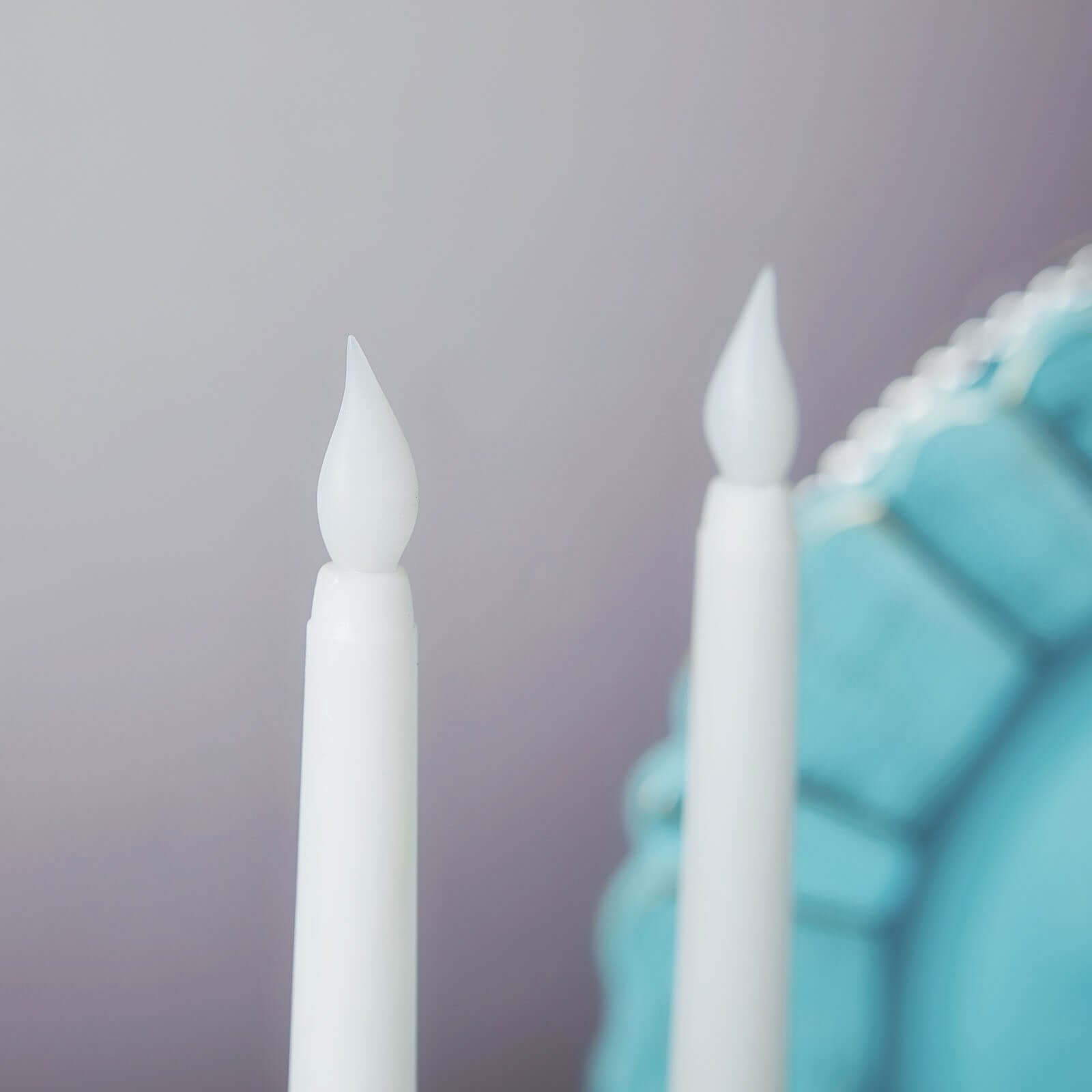 3-Pack LED Decorative Lighting Warm Flickering White - Flameless Taper Candles 11"