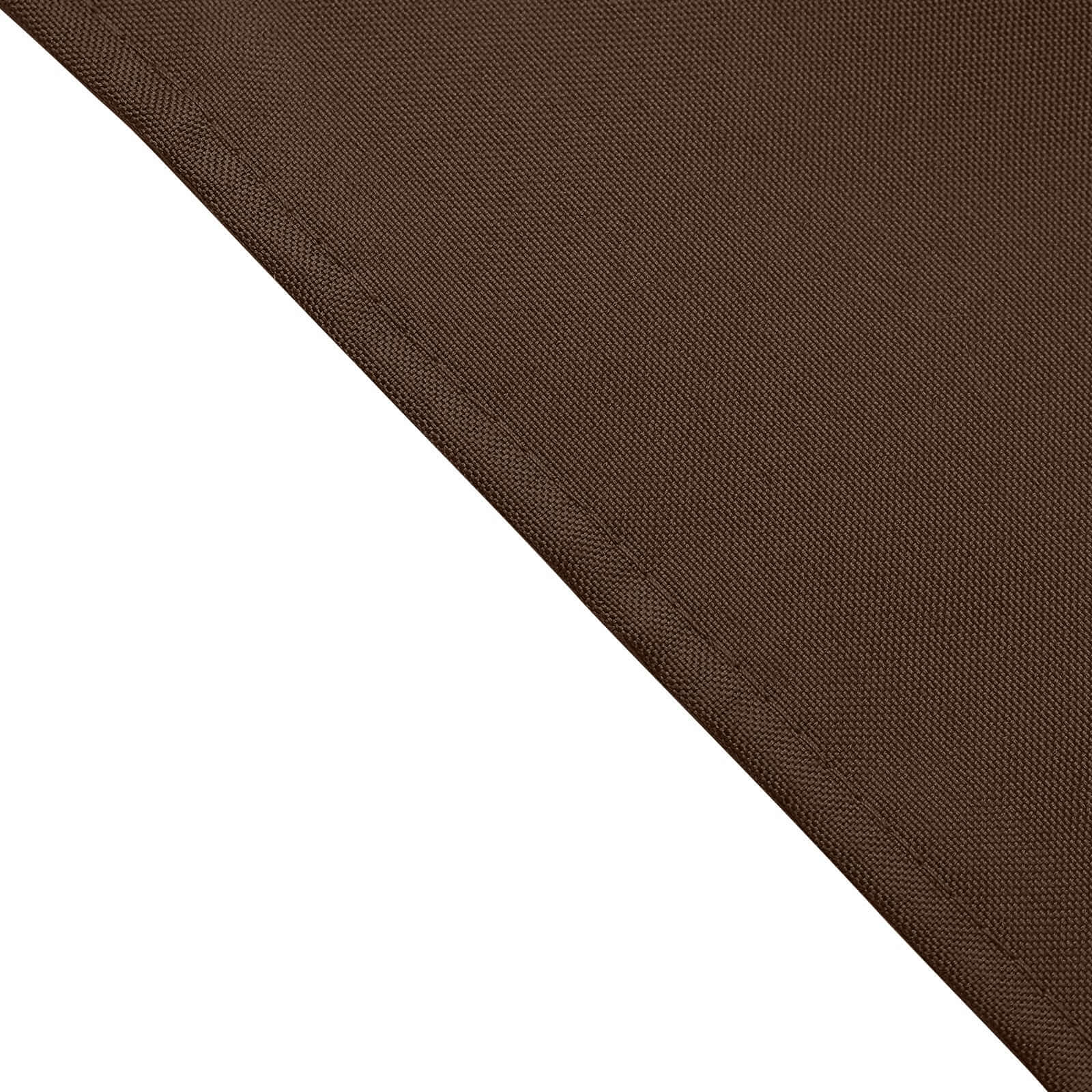 5 Pack Polyester 17"x17" Napkins Chocolate - Durable & Wrinkle Resistant Dinner Napkins