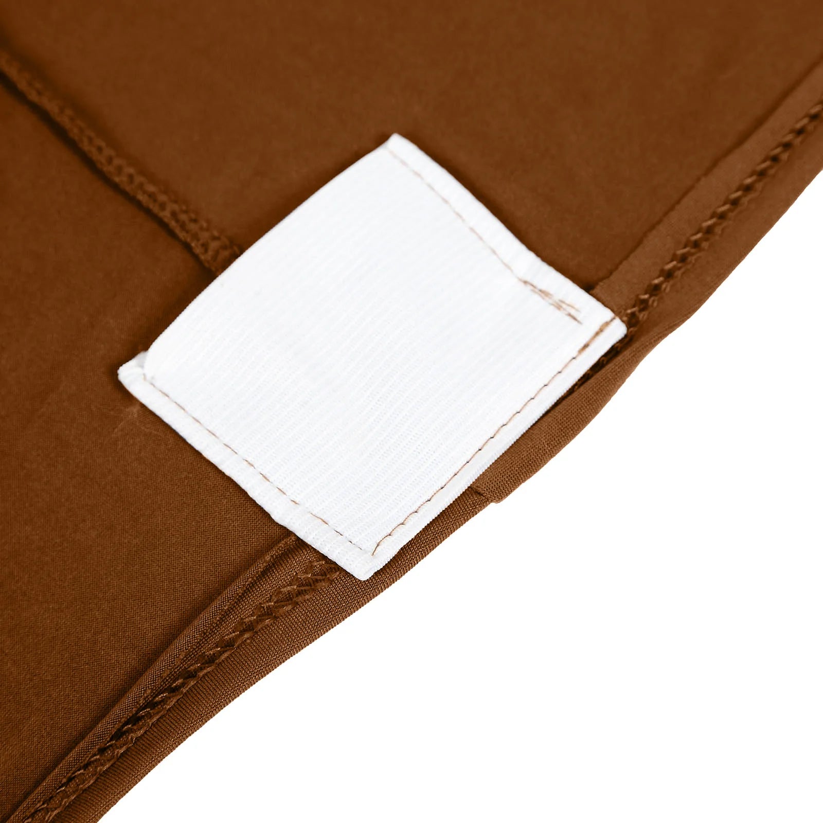 10 Pack Stretch Spandex Chair Covers Cinnamon Brown for Folding Chairs - Durable 160GSM Fitted Slipcovers