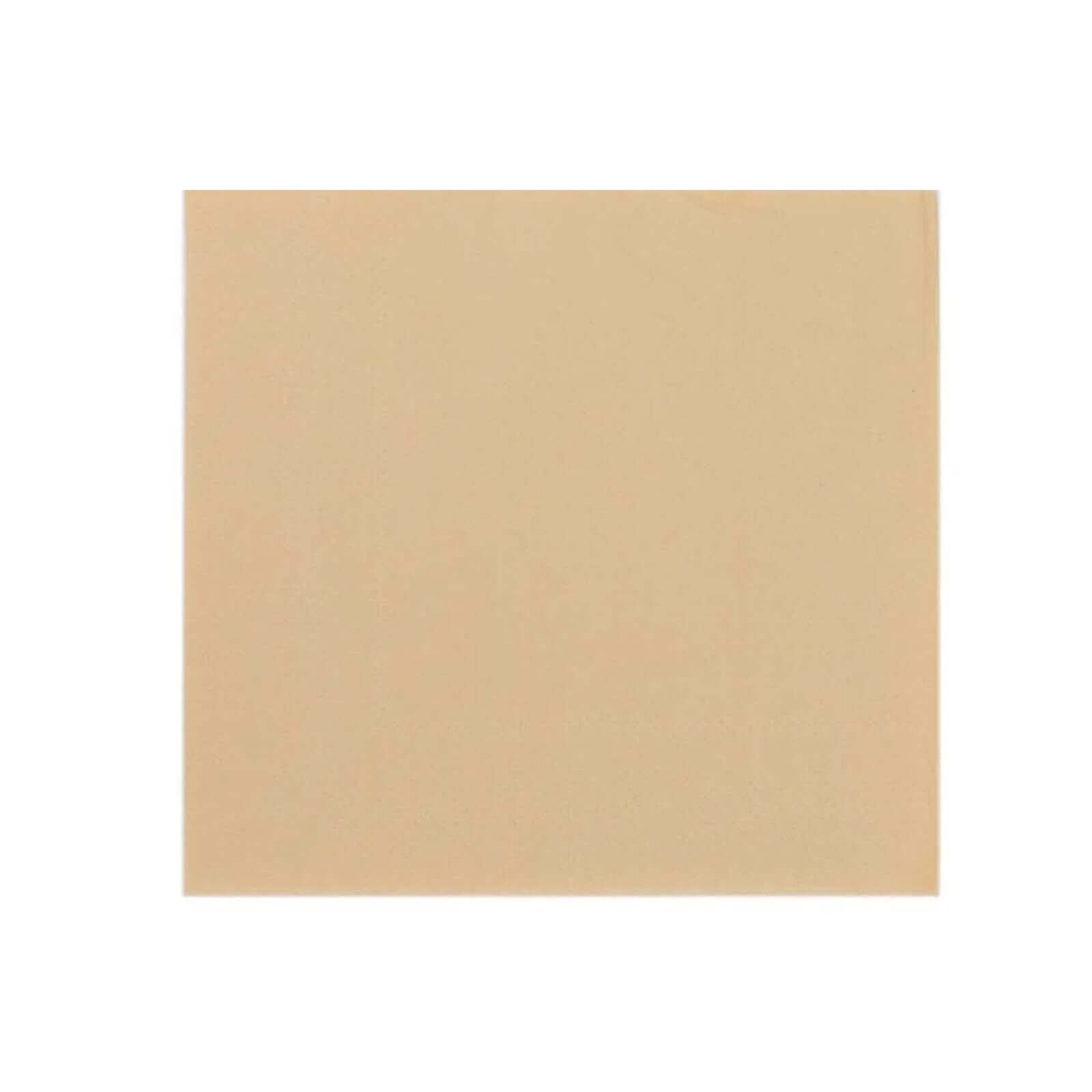 50-Pack Paper Beverage Napkins Beige - 2 Ply Disposable Soft 18GSM Cocktail Napkins 5"x5"